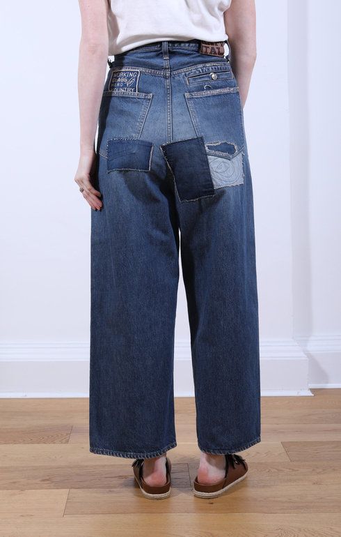 14oz Denim PORT Baggy Pants (HIPPIE)