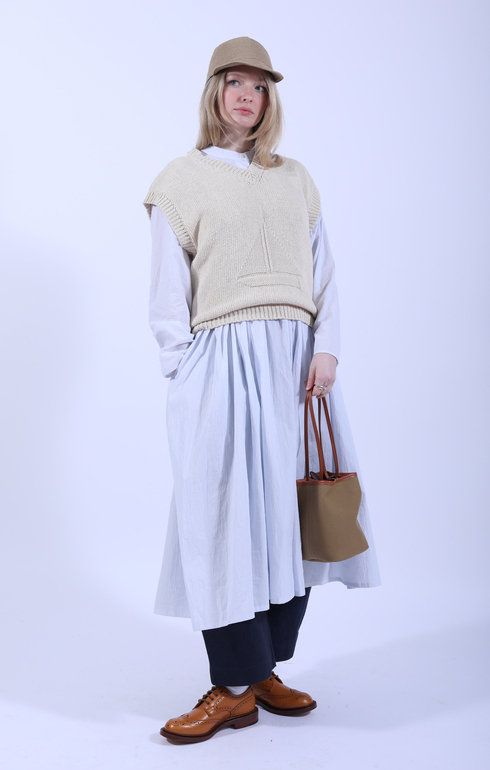 Penny Dress Blue/White