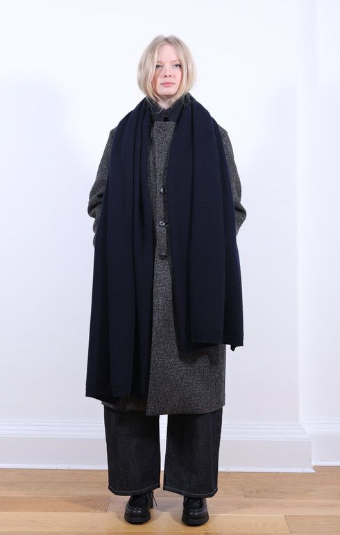 Selvedge Rib Scarf Marino