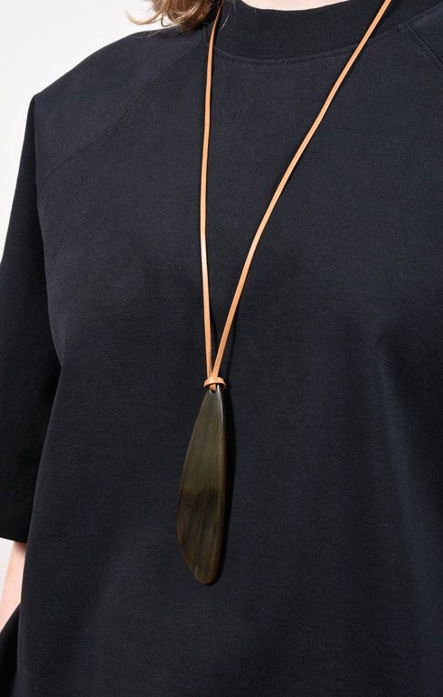 Necklace Horn Menhir Brown