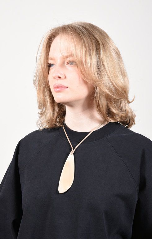 Necklace Horn Menhir Beige