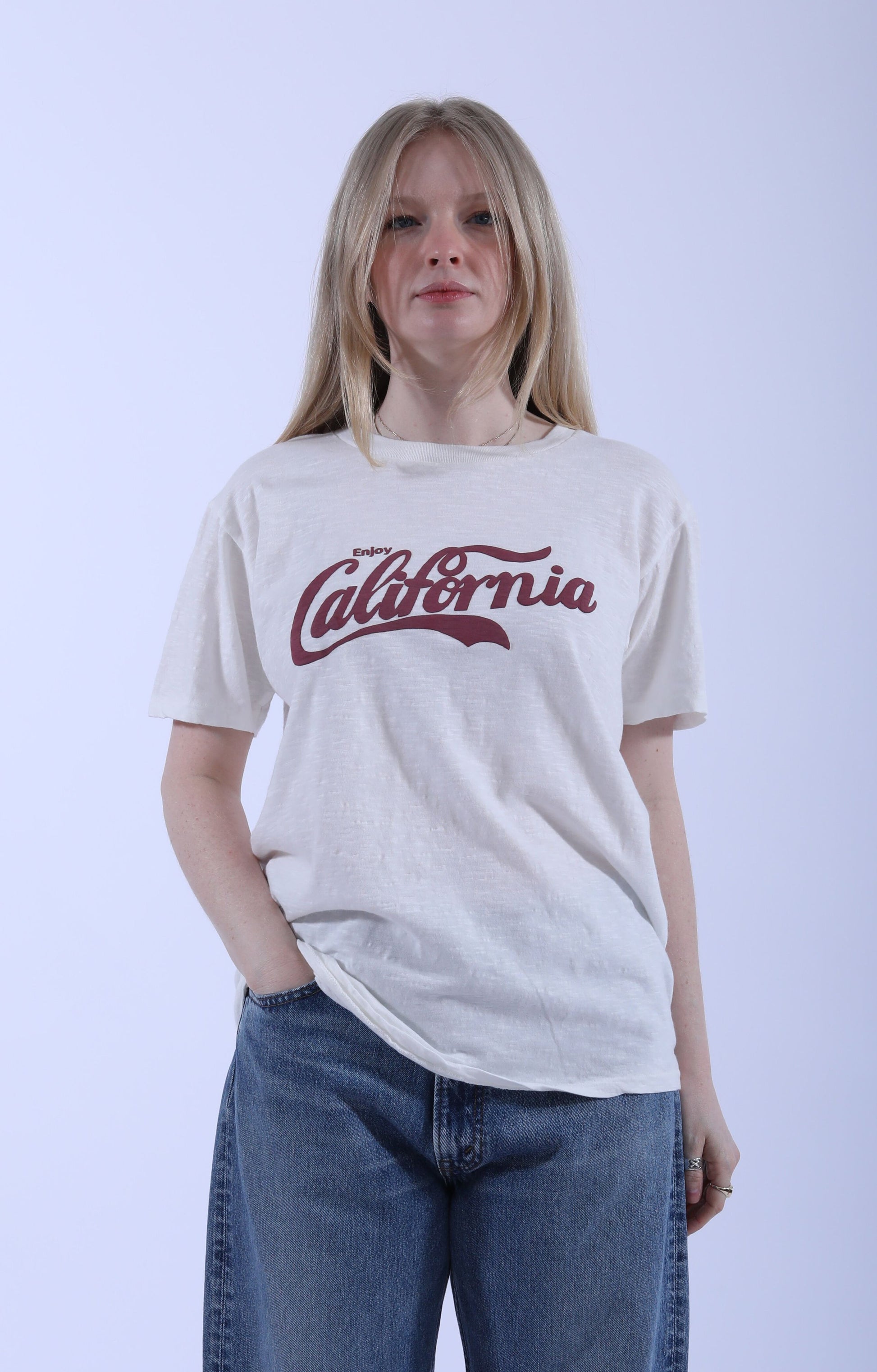 "Enjoy Cal" White