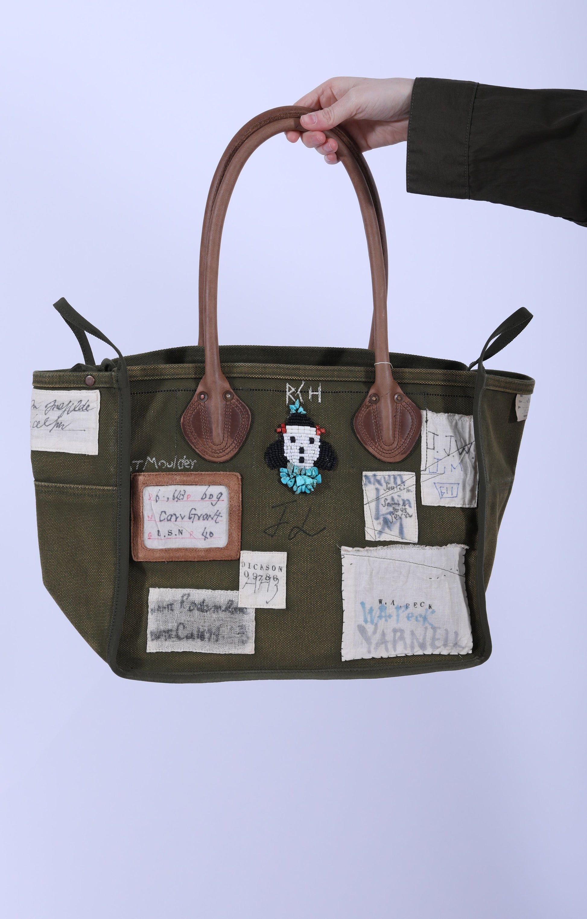 #4 ARMY Canvas MILK BAG XS Khaki