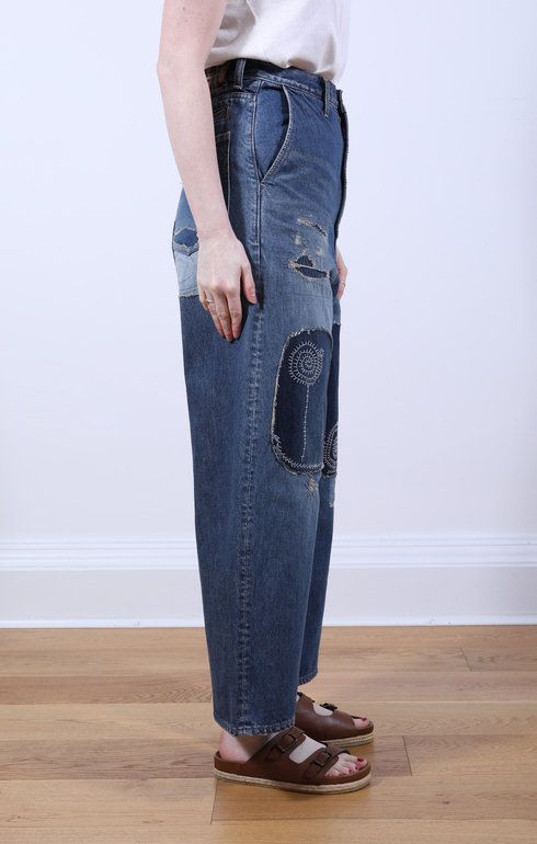 14oz Denim PORT Baggy Pants (HIPPIE)