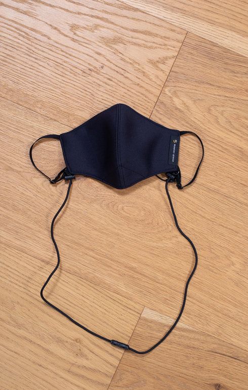 Neck Strap Face Mask Black