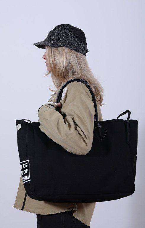 #4 Army Canvas MILK Bag Black (S)