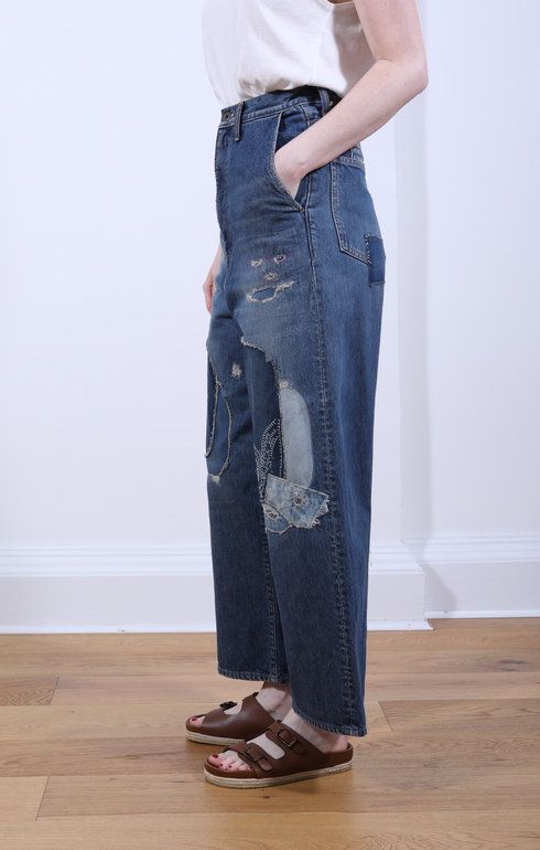 14oz Denim PORT Baggy Pants (HIPPIE)