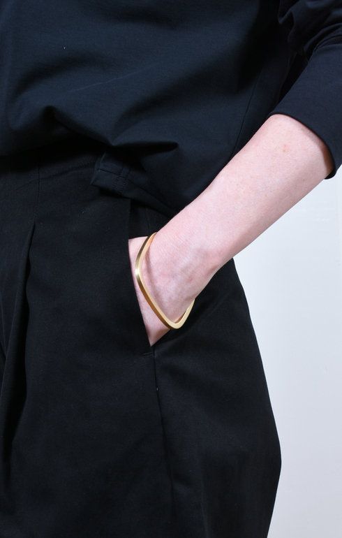 Bracelet Bronze Hvy. Square- Gold