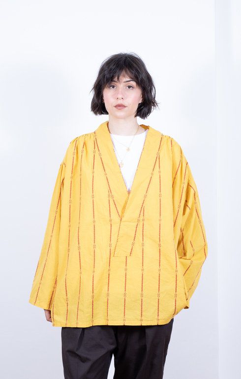 Co/Li Siamese Stripe Kenya Shirt Yellow