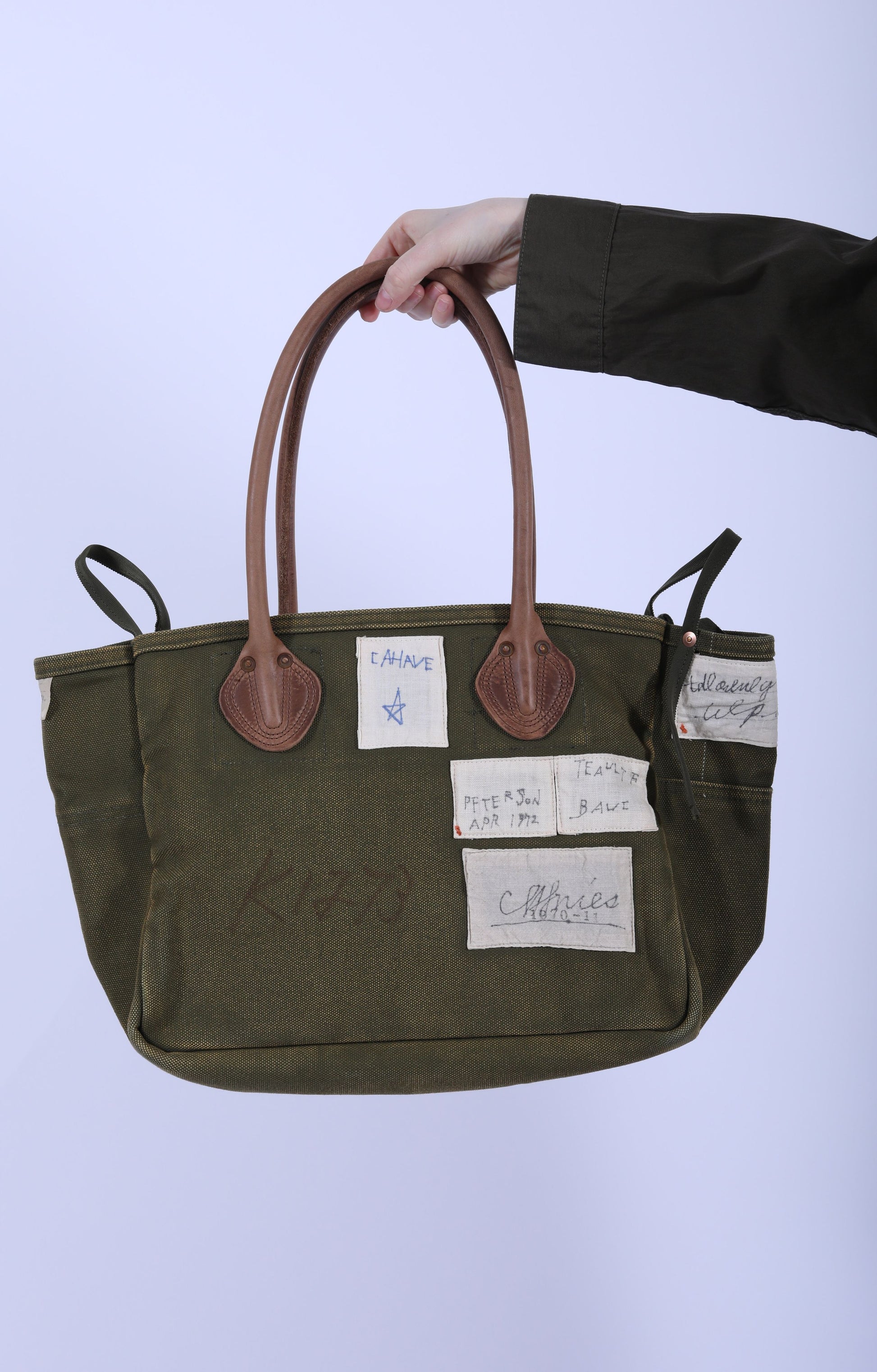 #4 ARMY Canvas MILK BAG XS Khaki