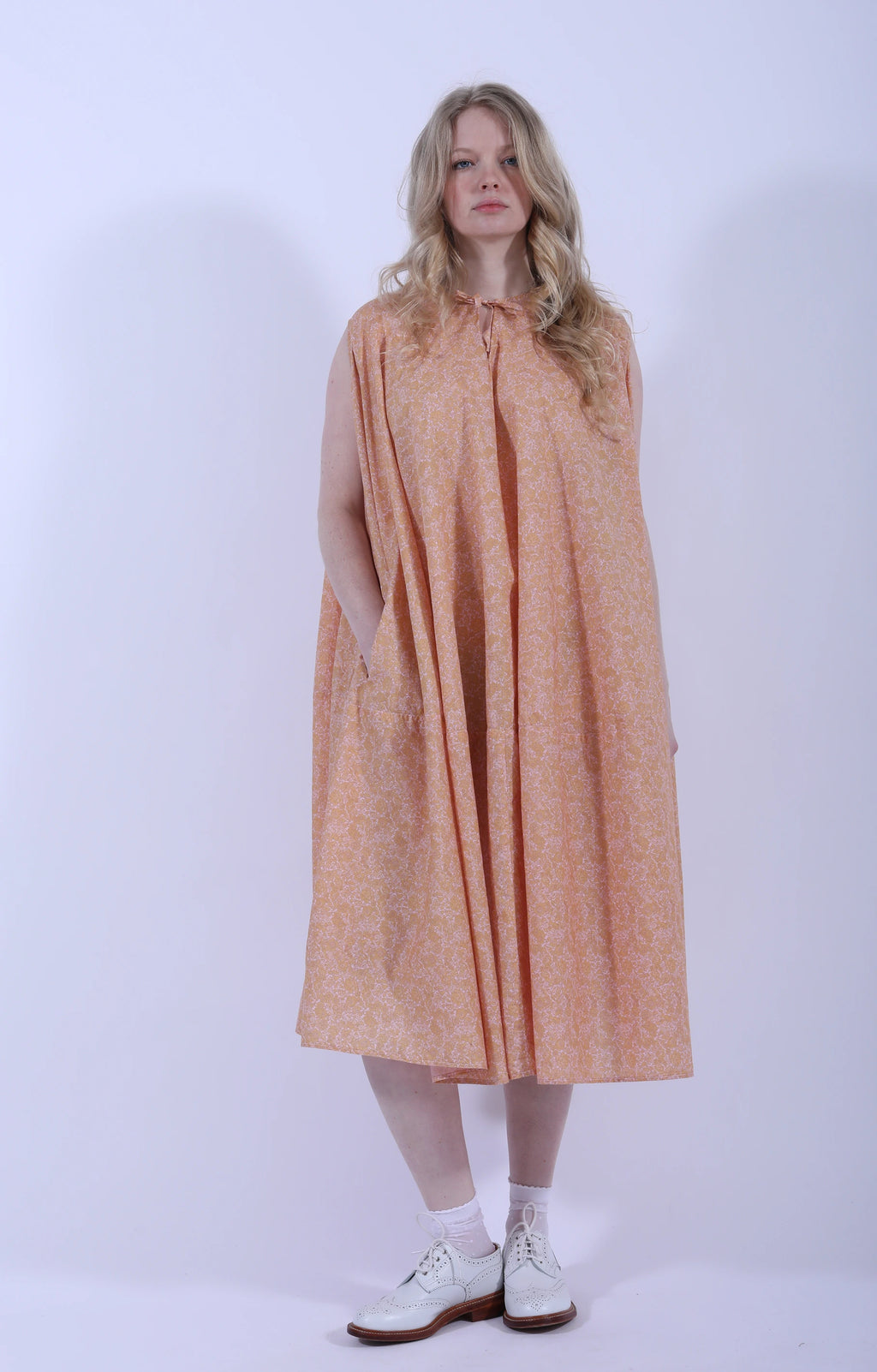 Eclipse Dress Peach Flora