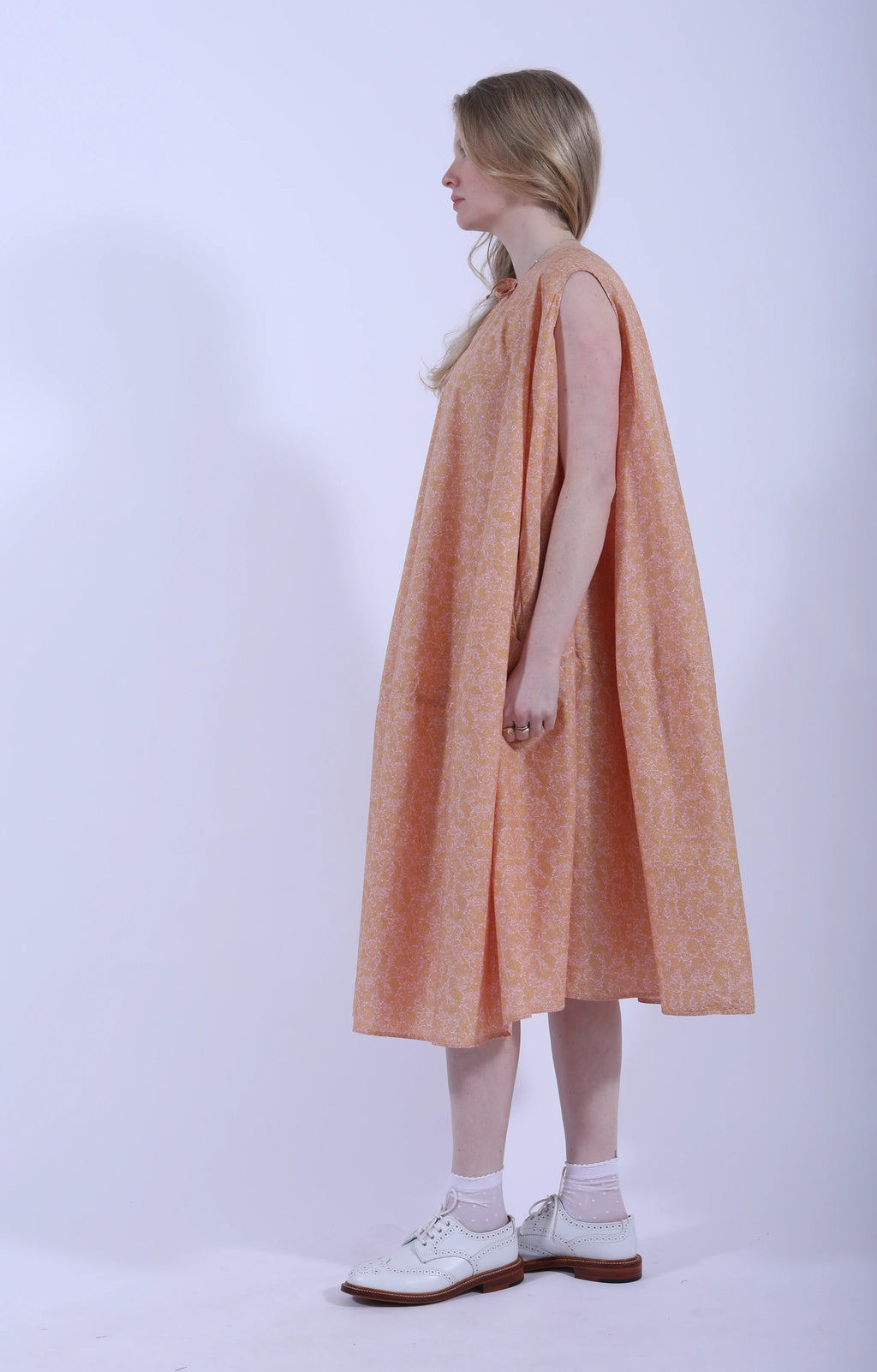 Eclipse Dress Peach Flora