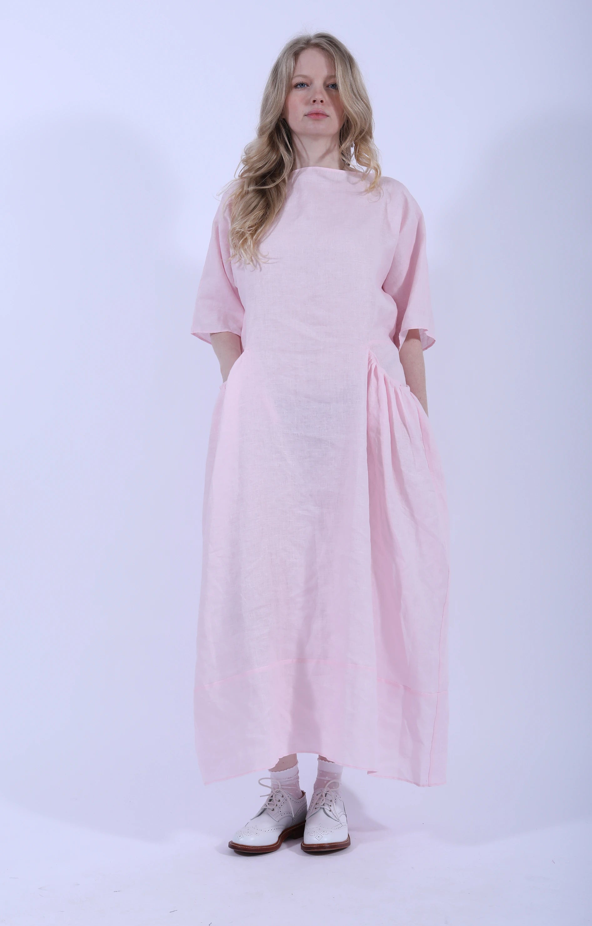 Korresia Gathered Dress Camellia