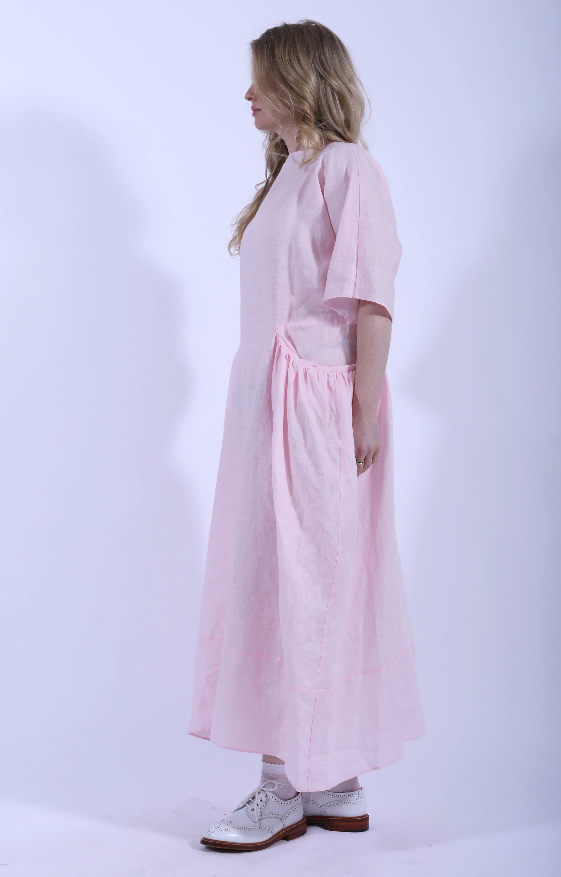 Korresia Gathered Dress Camellia