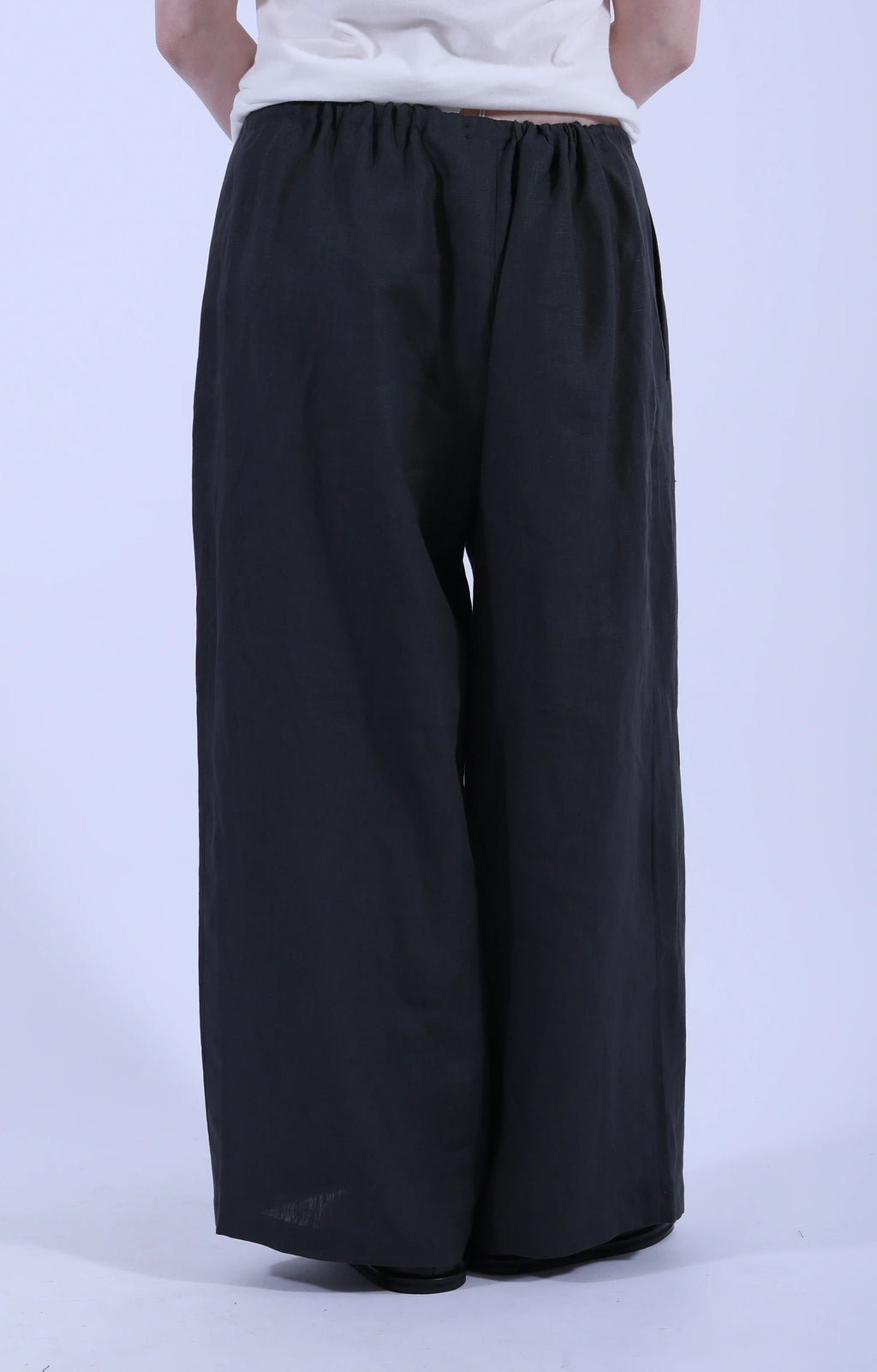 Vesper Tie Trousers Charcoal