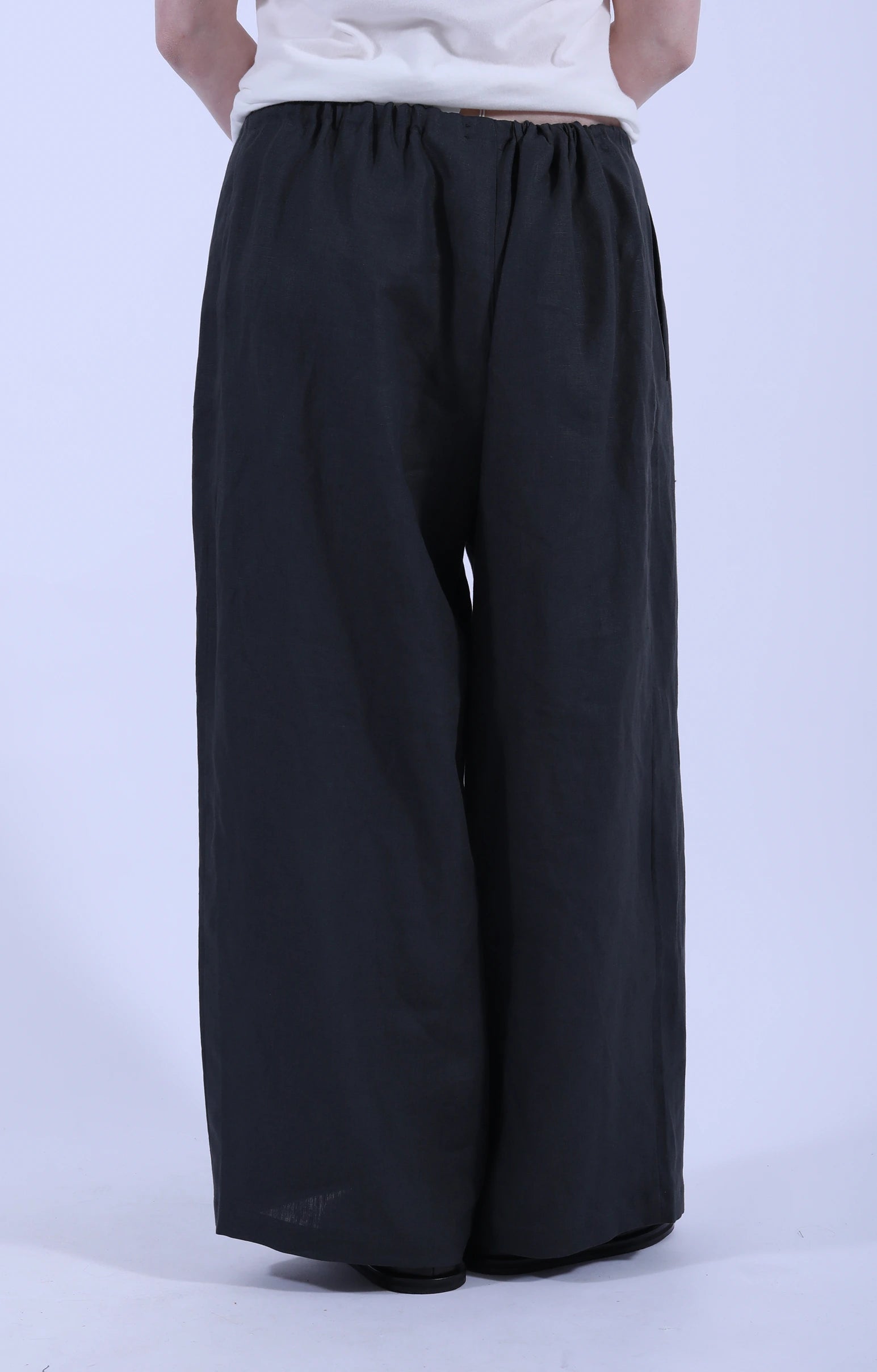 Vesper Tie Trousers Charcoal