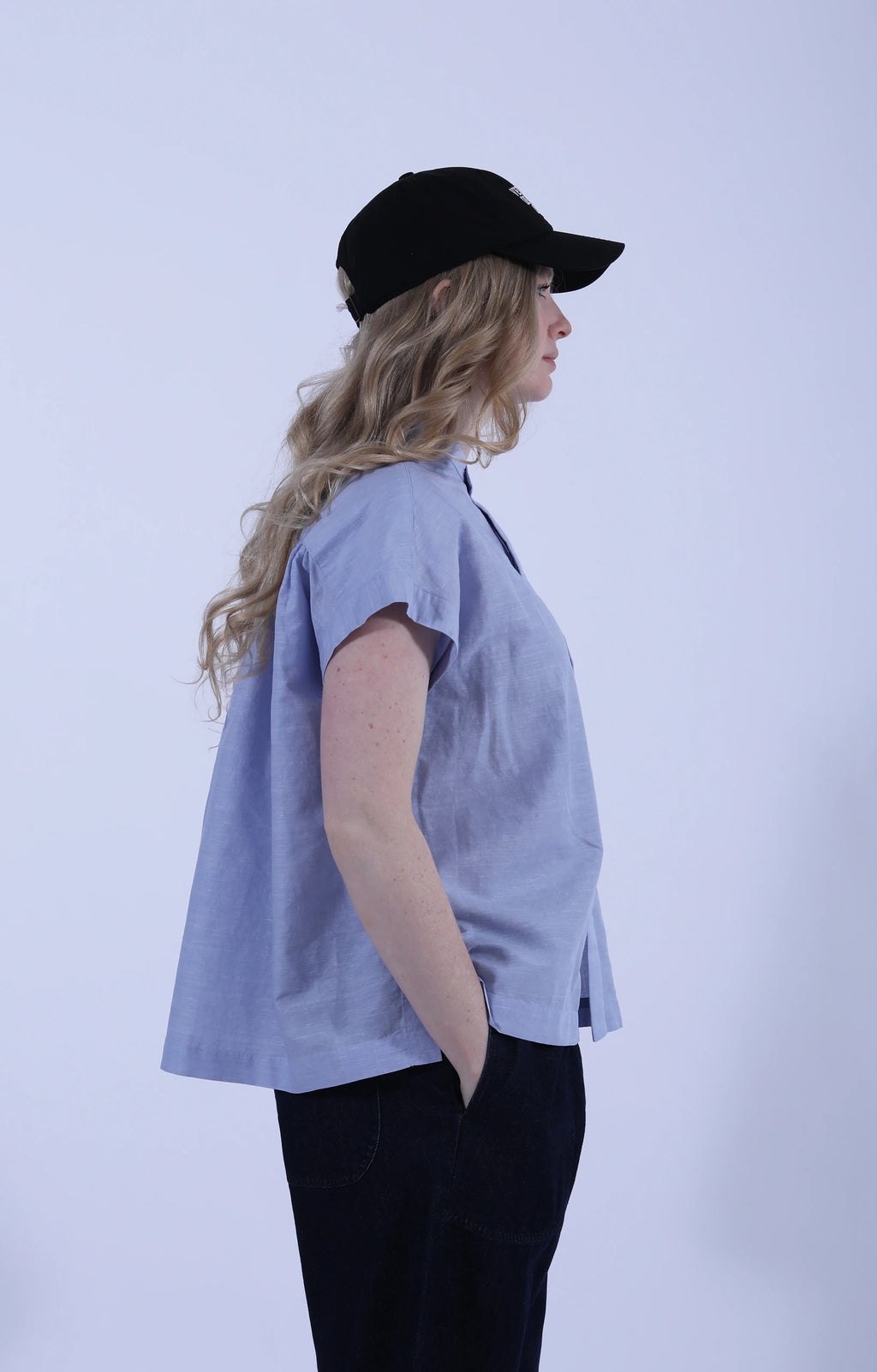 Sleeveless Shirt Light Blue