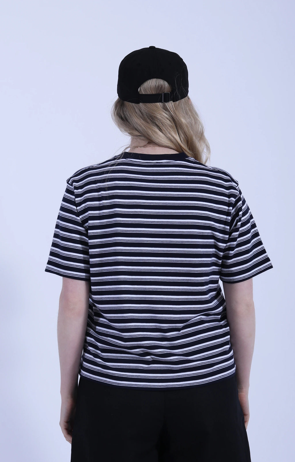 Short Sleeve Striped T-Shirt Navy/Off-White