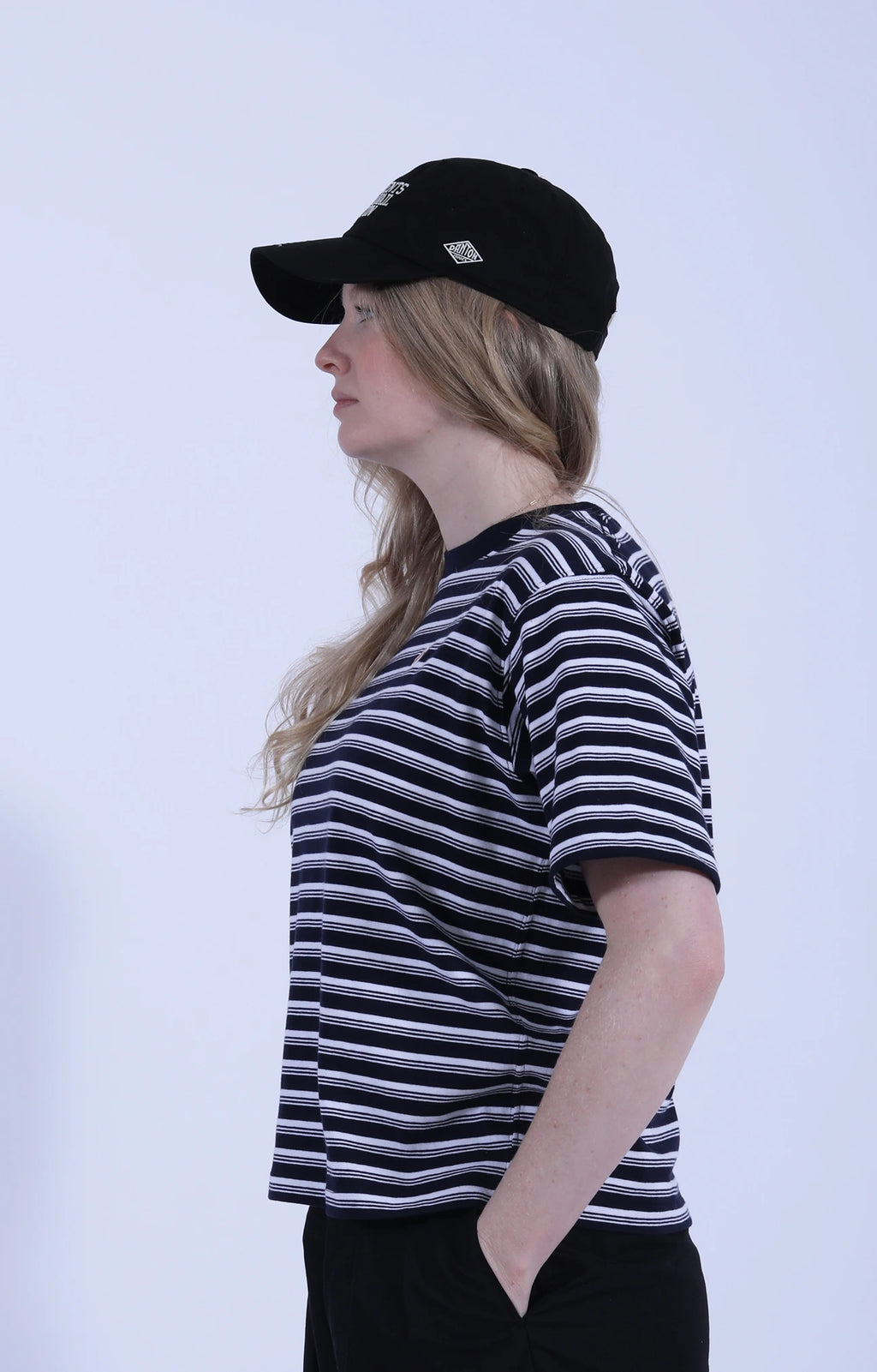 Short Sleeve Striped T-Shirt Navy/Off-White
