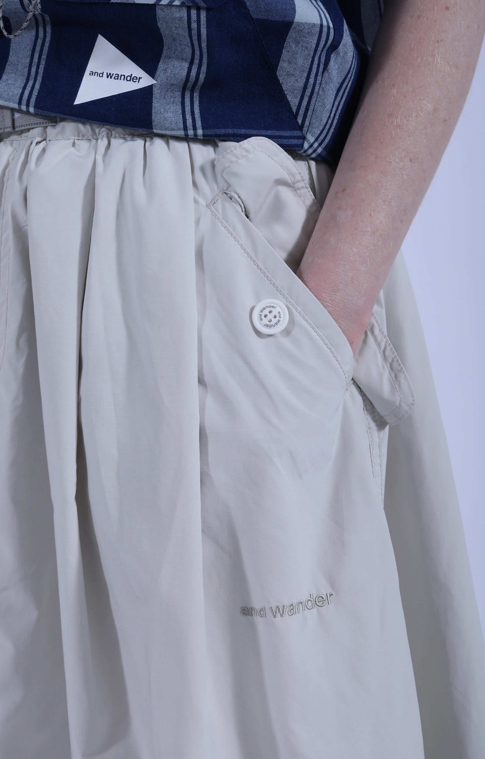 Oversized Cargo Skirt (W) Off-White