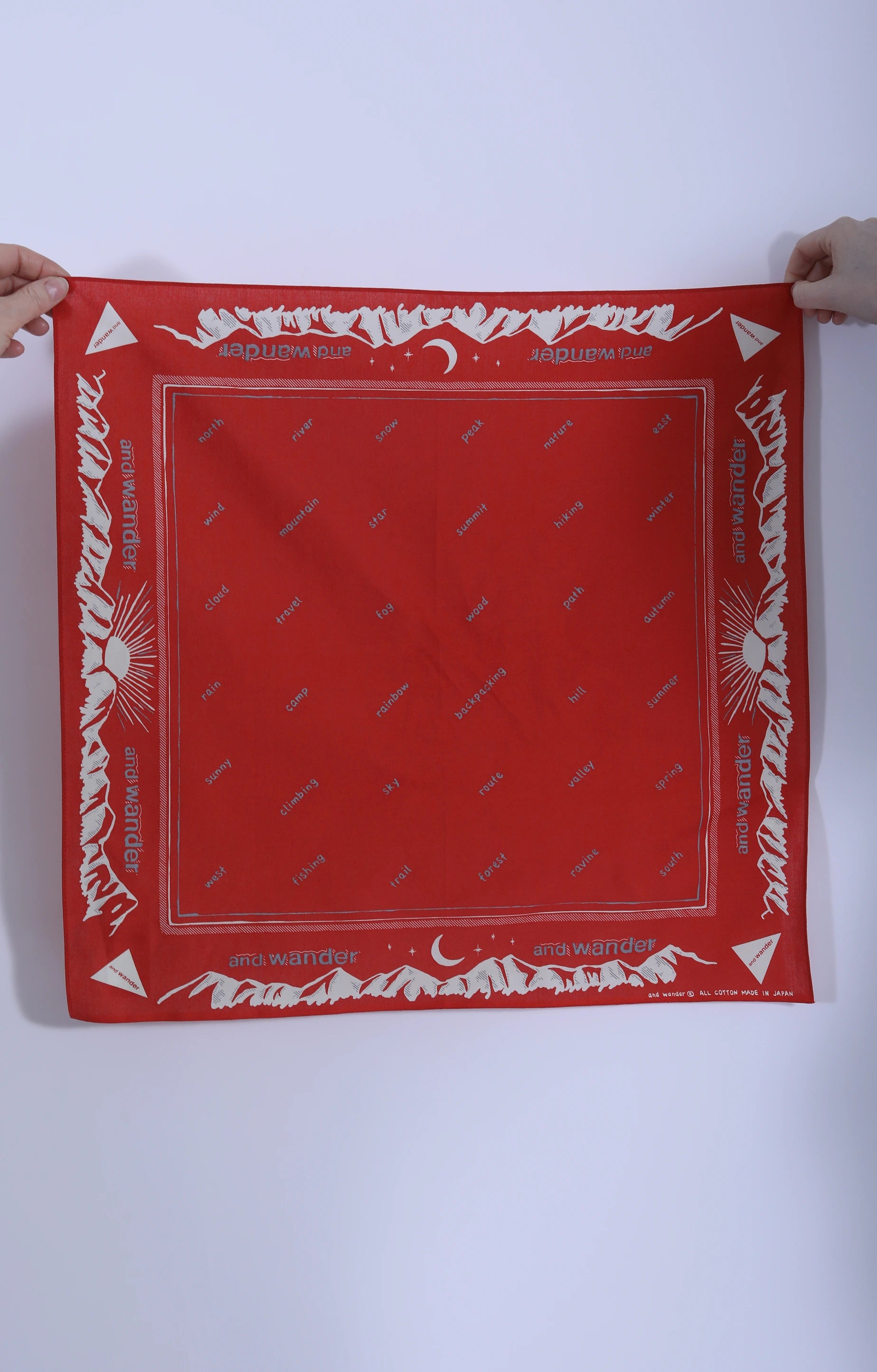 Reflective Words Bandana Red