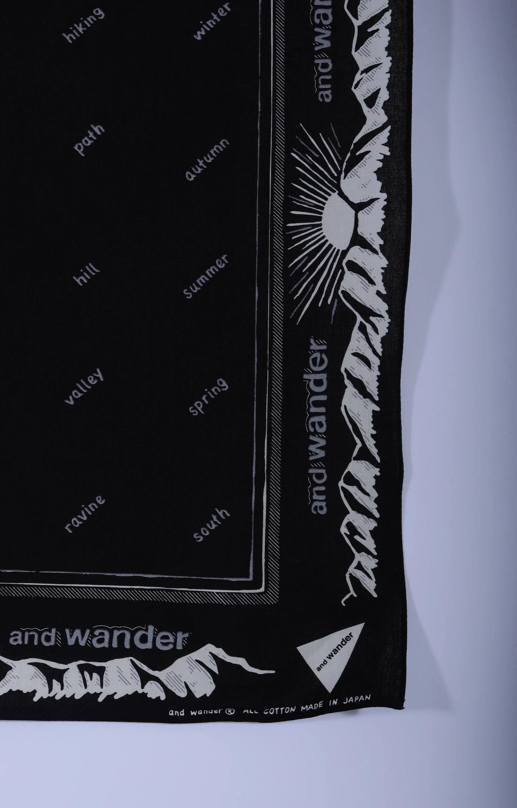 Reflective Words Bandana Black