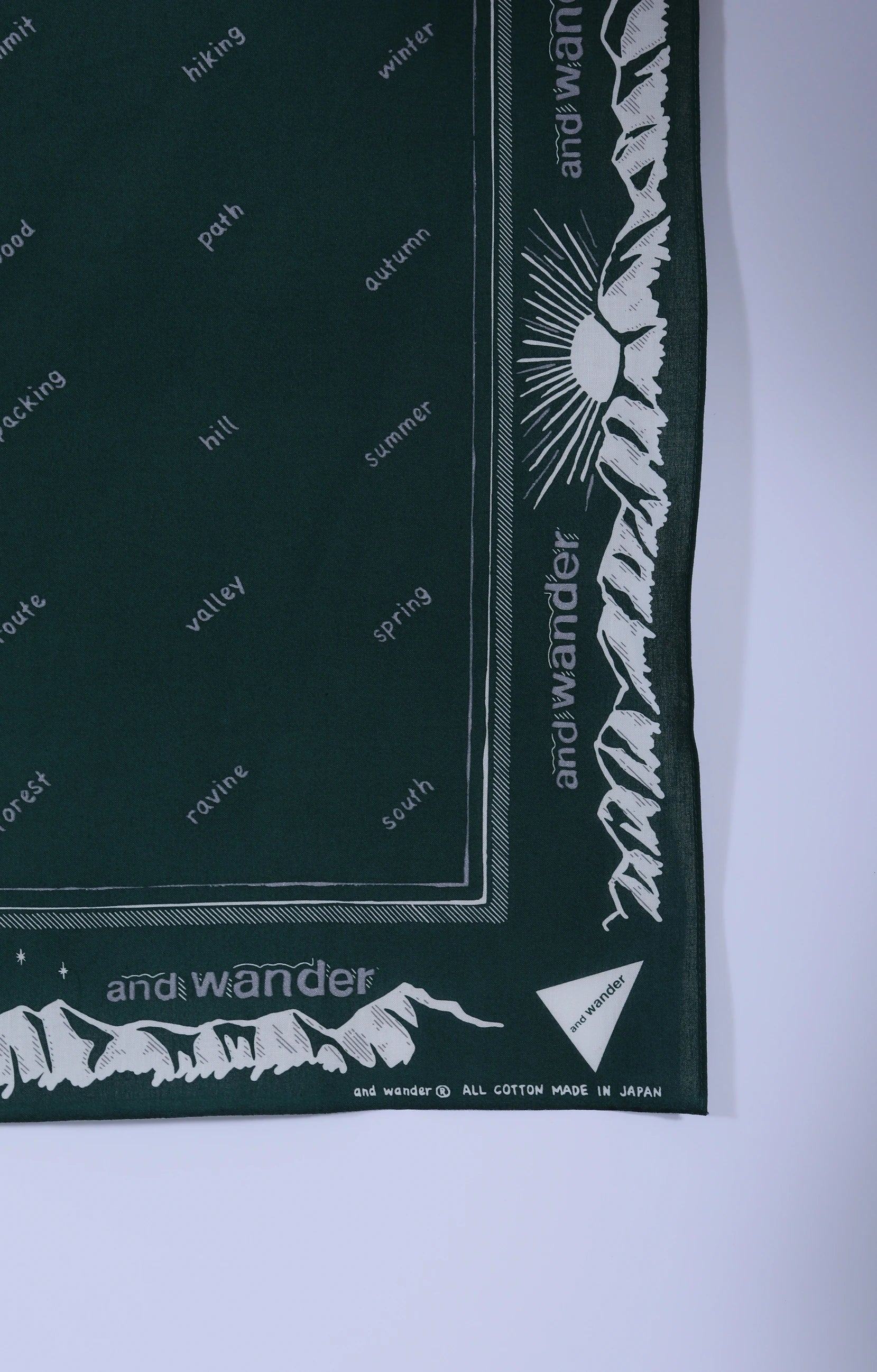 Reflective Words Bandana Green