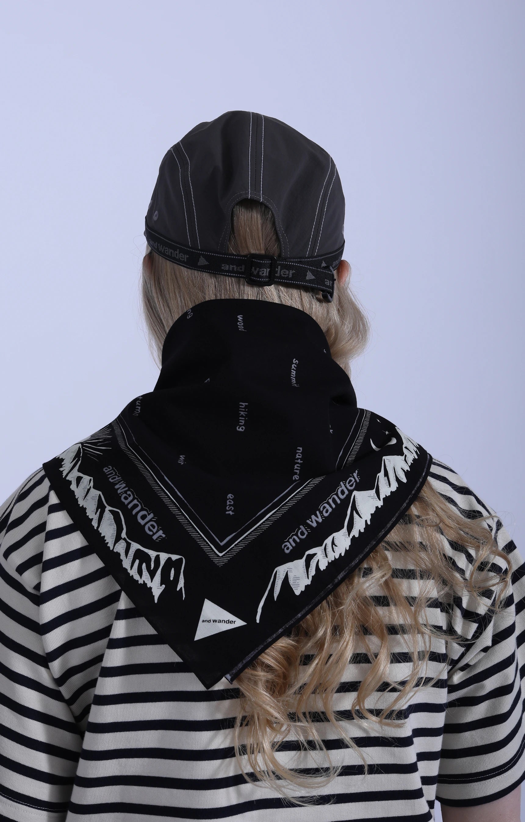 Reflective Words Bandana Black