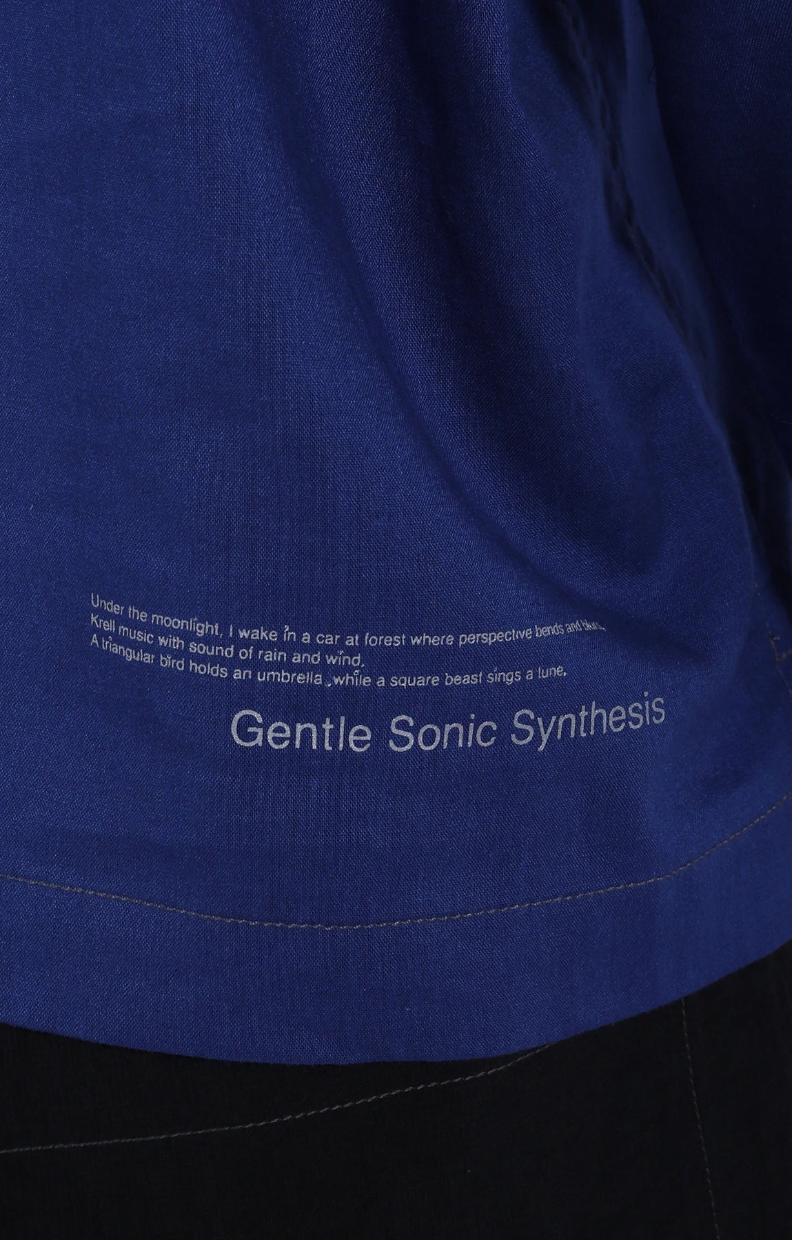 Reflective Embroidery Shirt Blue