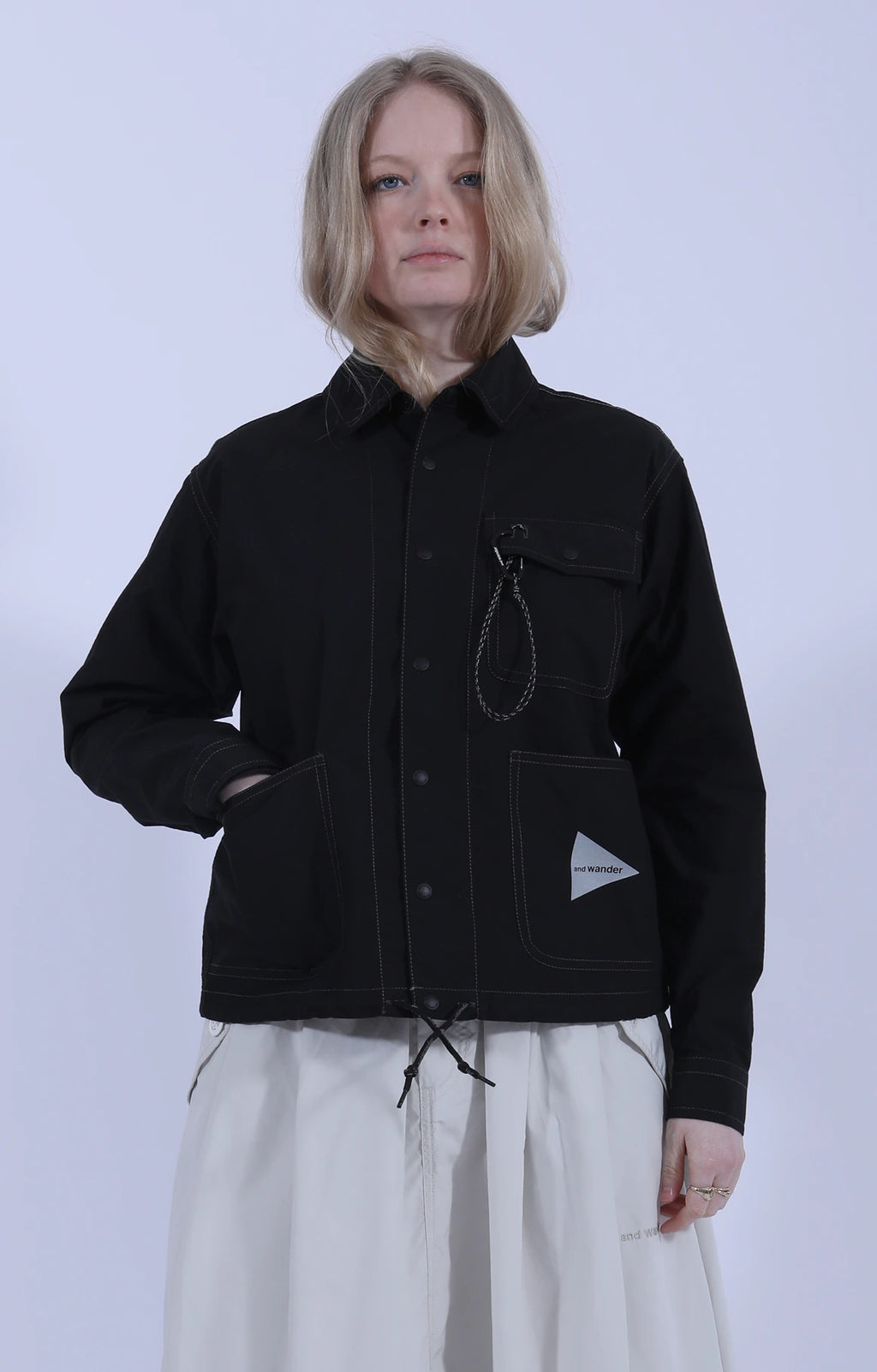 Cordura Cotton Rip Shirt Jacket Black