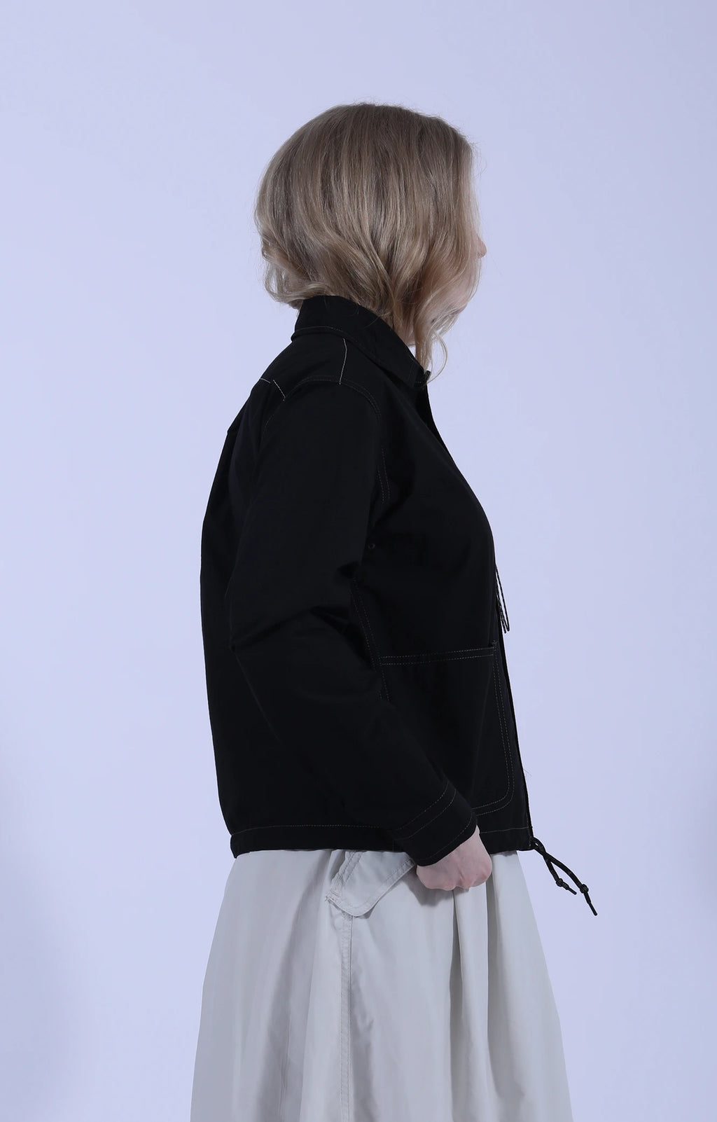 Cordura Cotton Rip Shirt Jacket Black