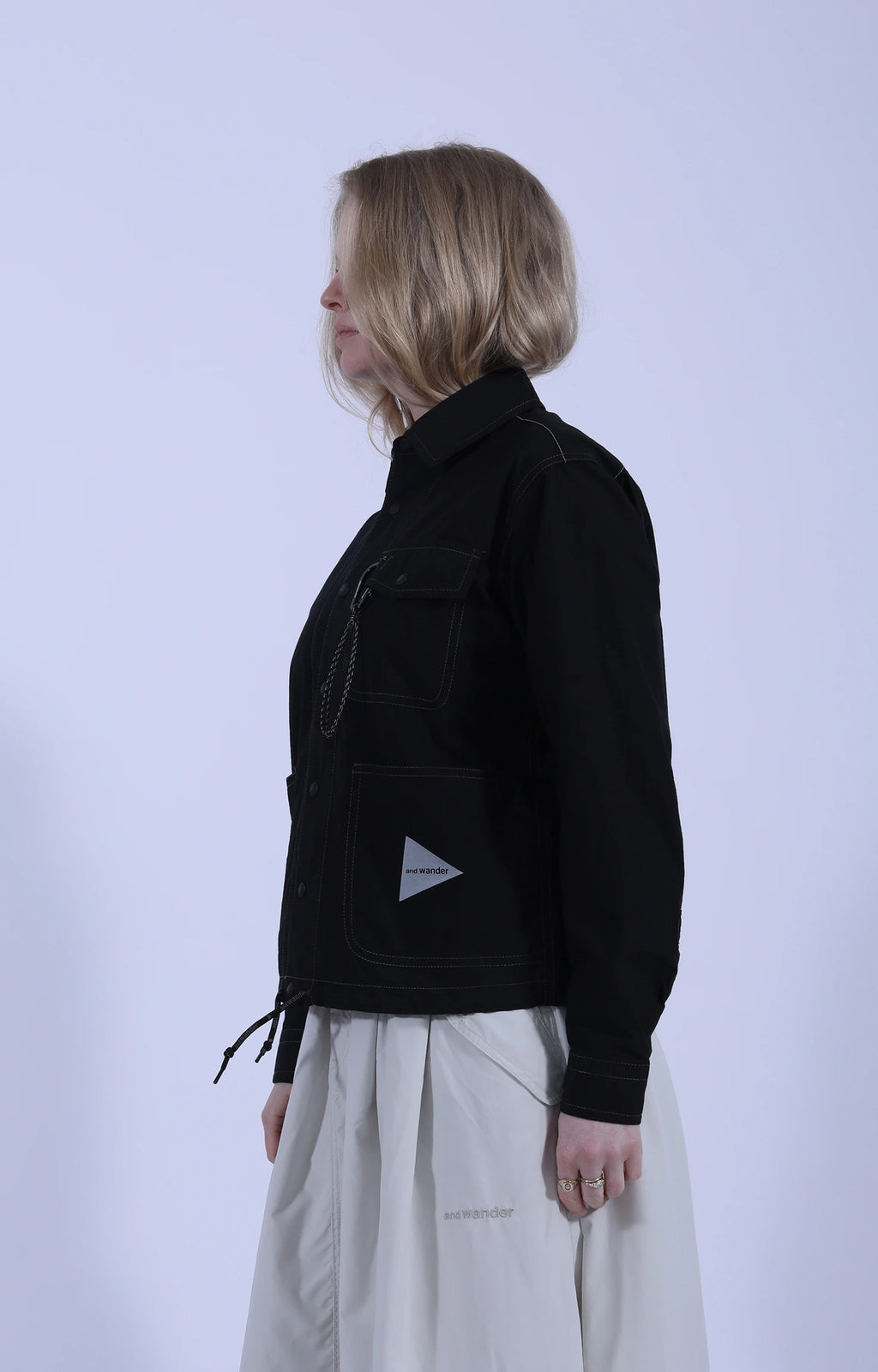 Cordura Cotton Rip Shirt Jacket Black