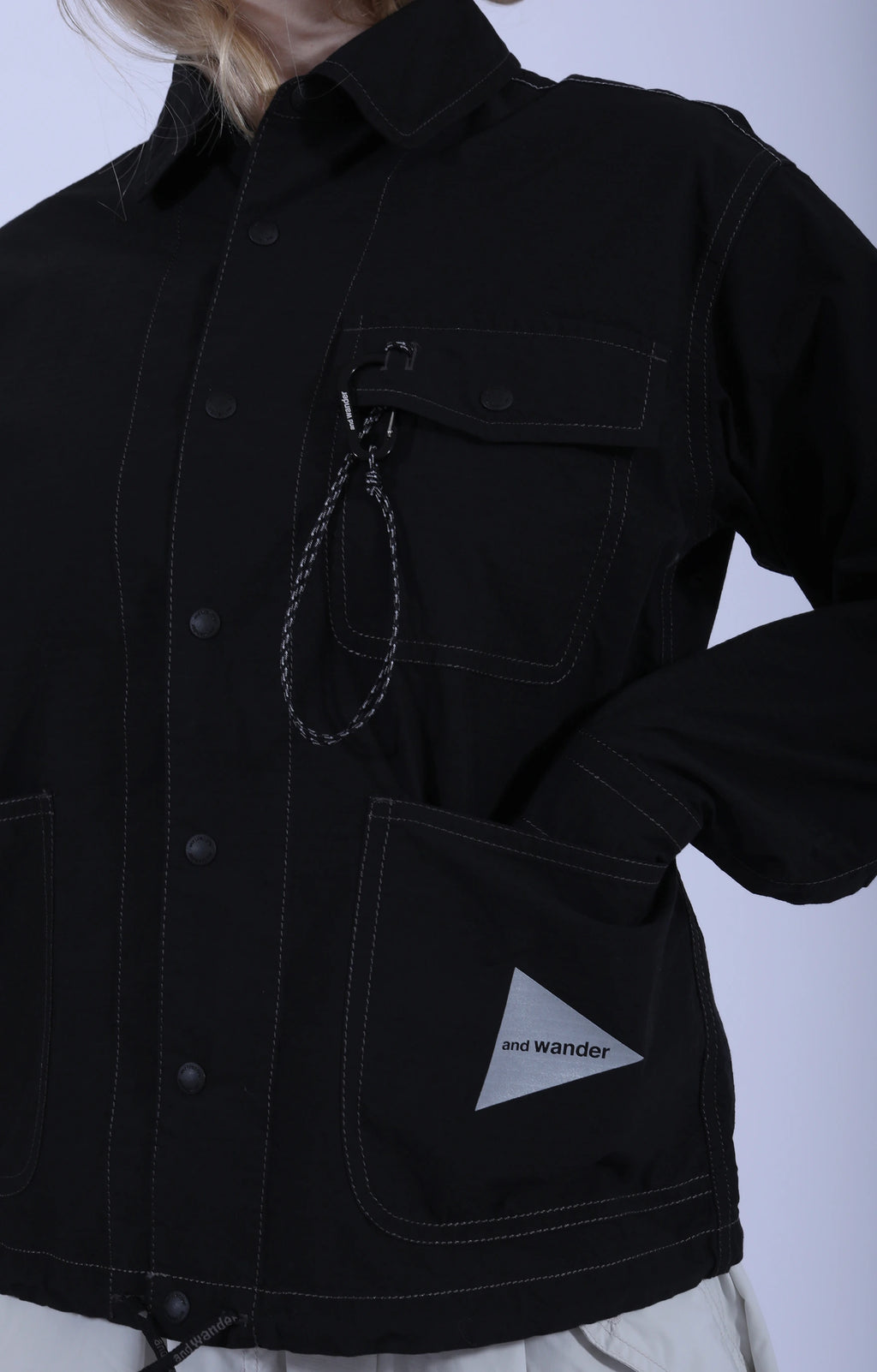 Cordura Cotton Rip Shirt Jacket Black