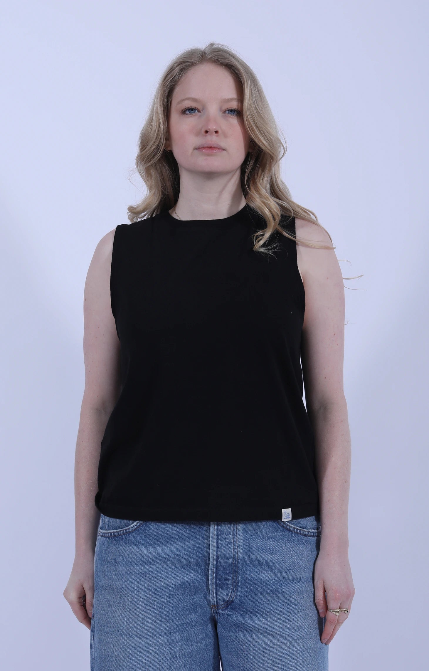 Soft Pima Tank Top Deep Black