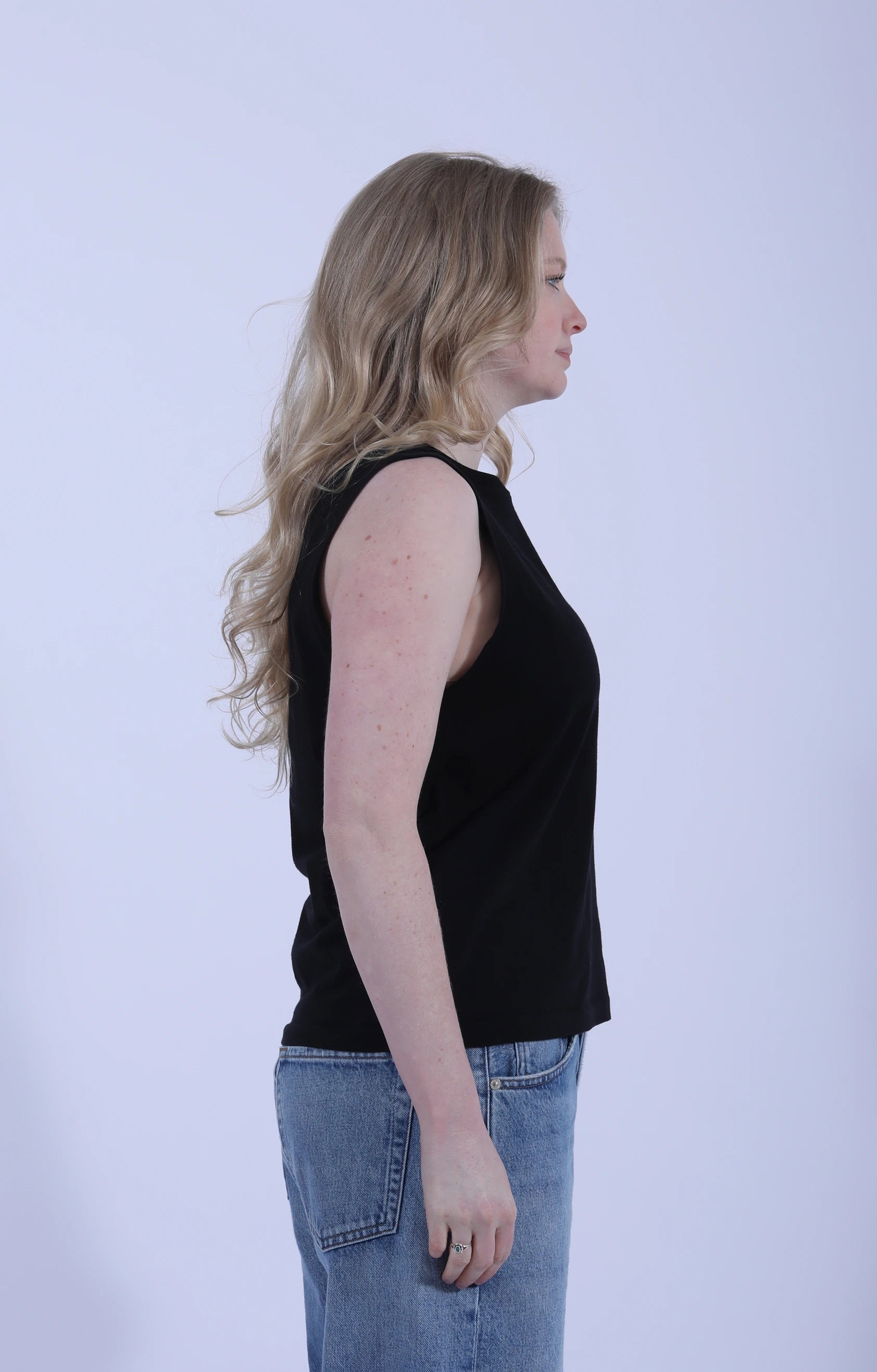 Soft Pima Tank Top Deep Black