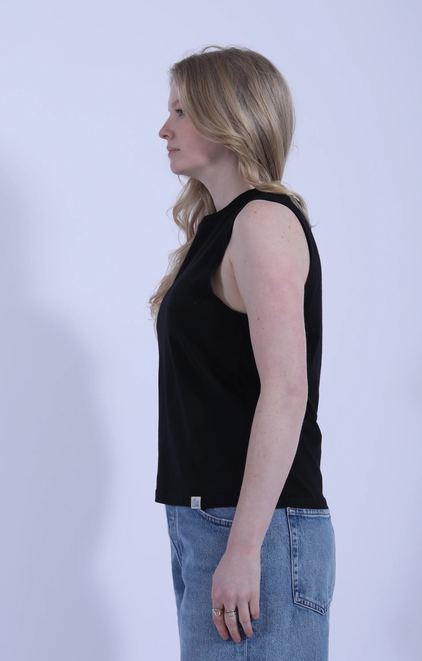 Soft Pima Tank Top Deep Black