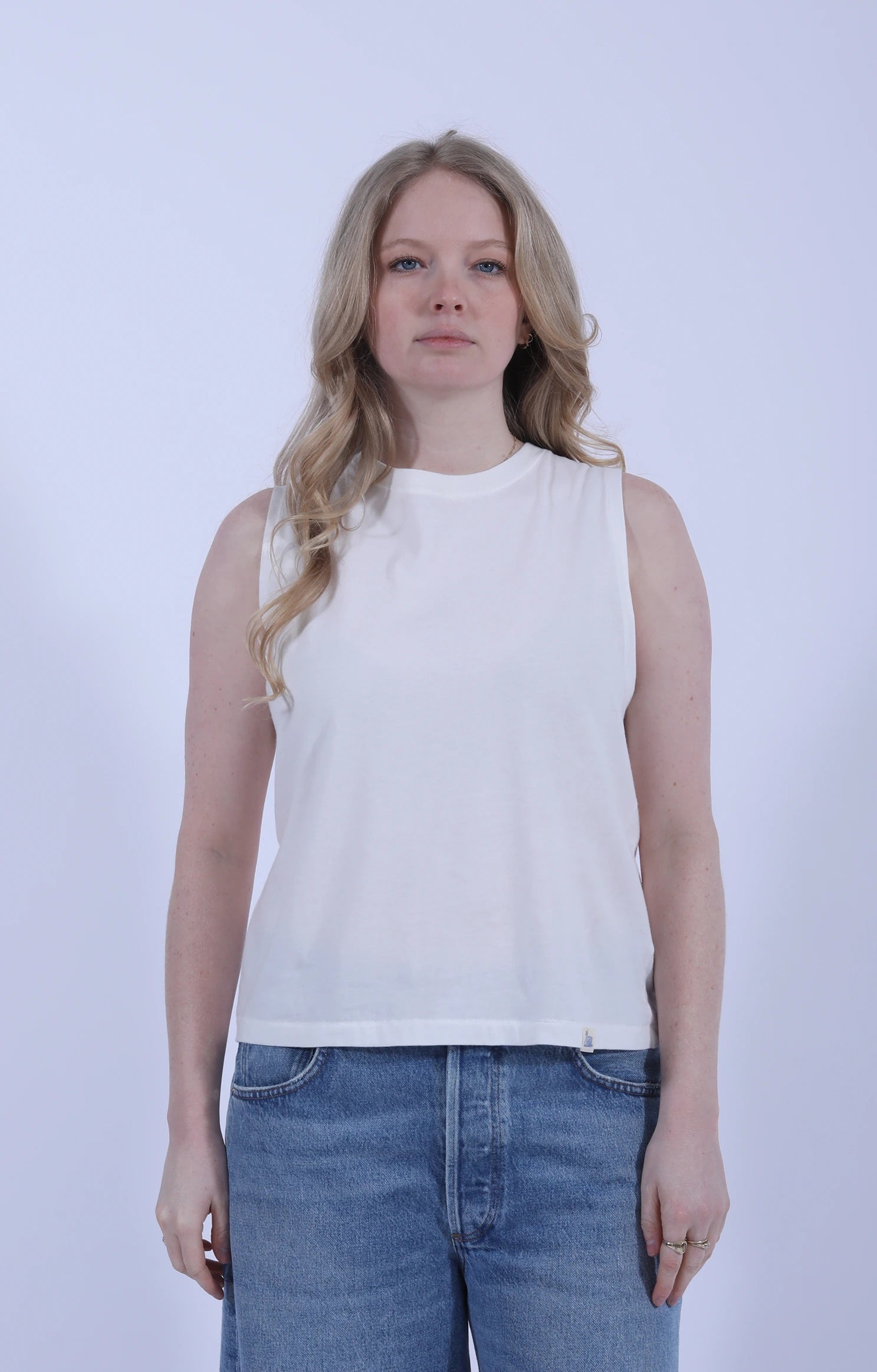 Soft Pima Tank Top White