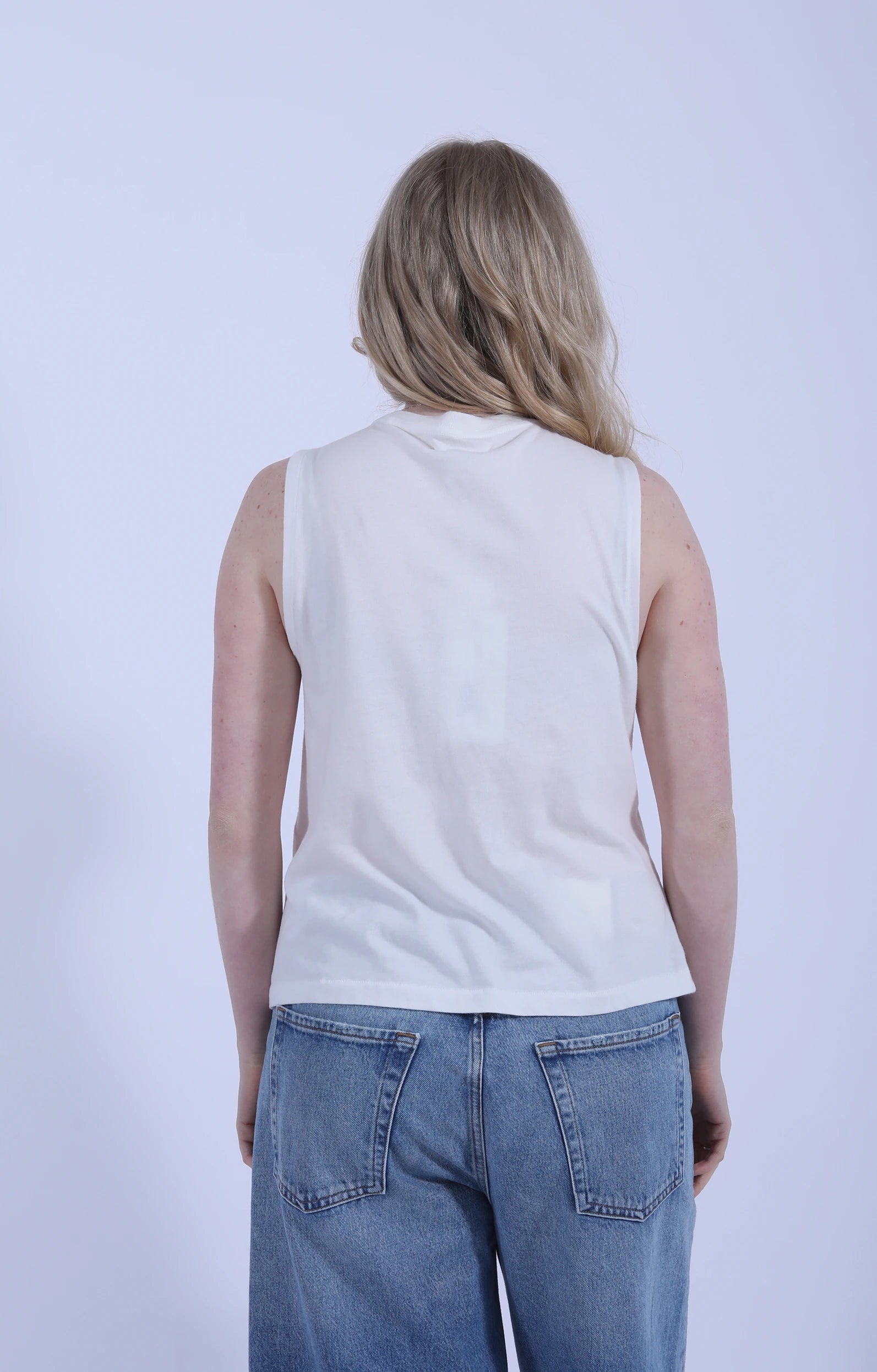 Soft Pima Tank Top White