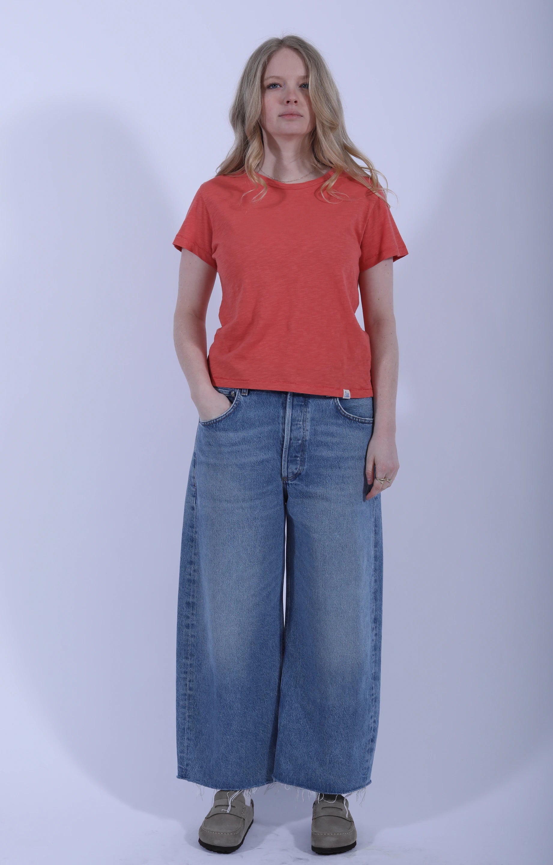 Slub Pima T-Shirt Calypso Pink