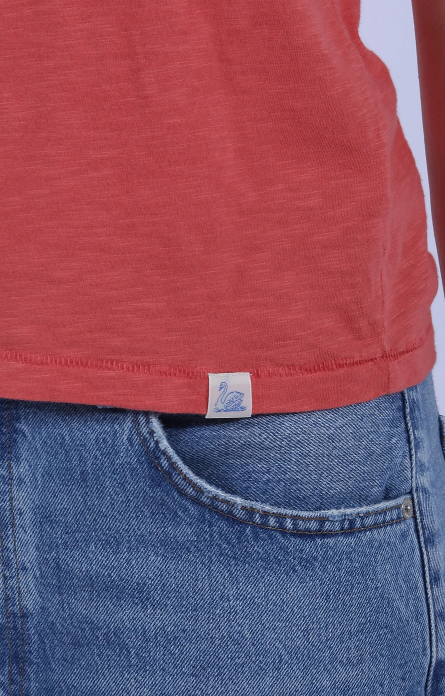 Slub Pima T-Shirt Calypso Pink