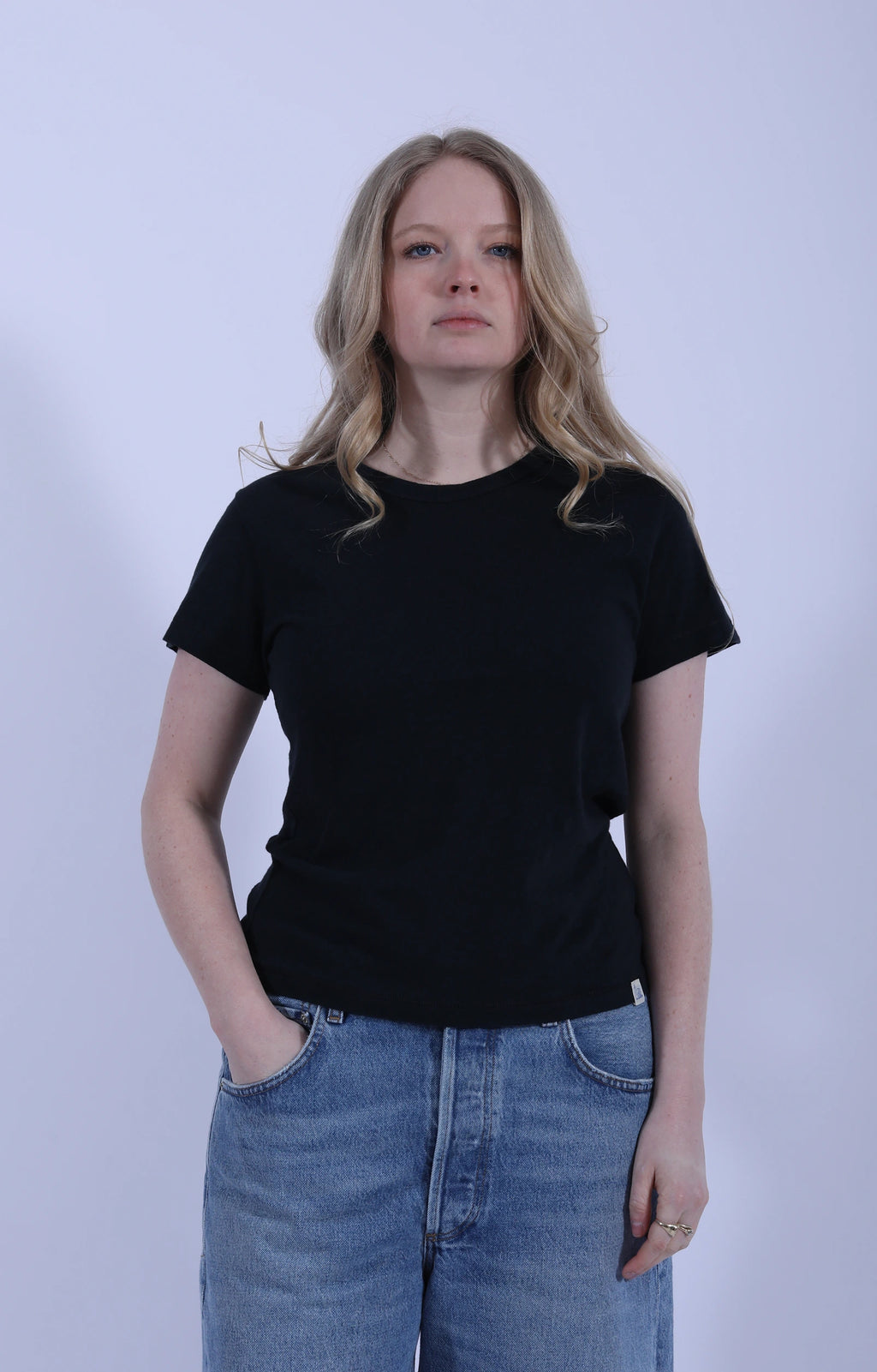Slub Pima T-Shirt Deep Black