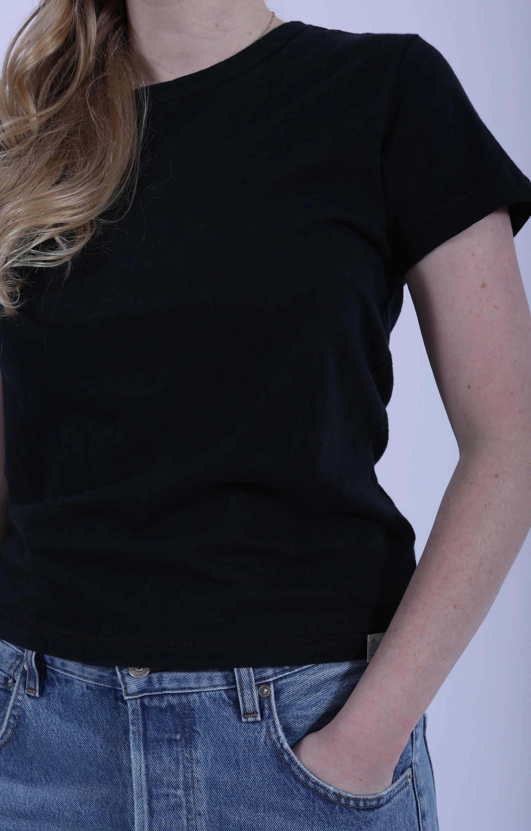 Slub Pima T-Shirt Deep Black