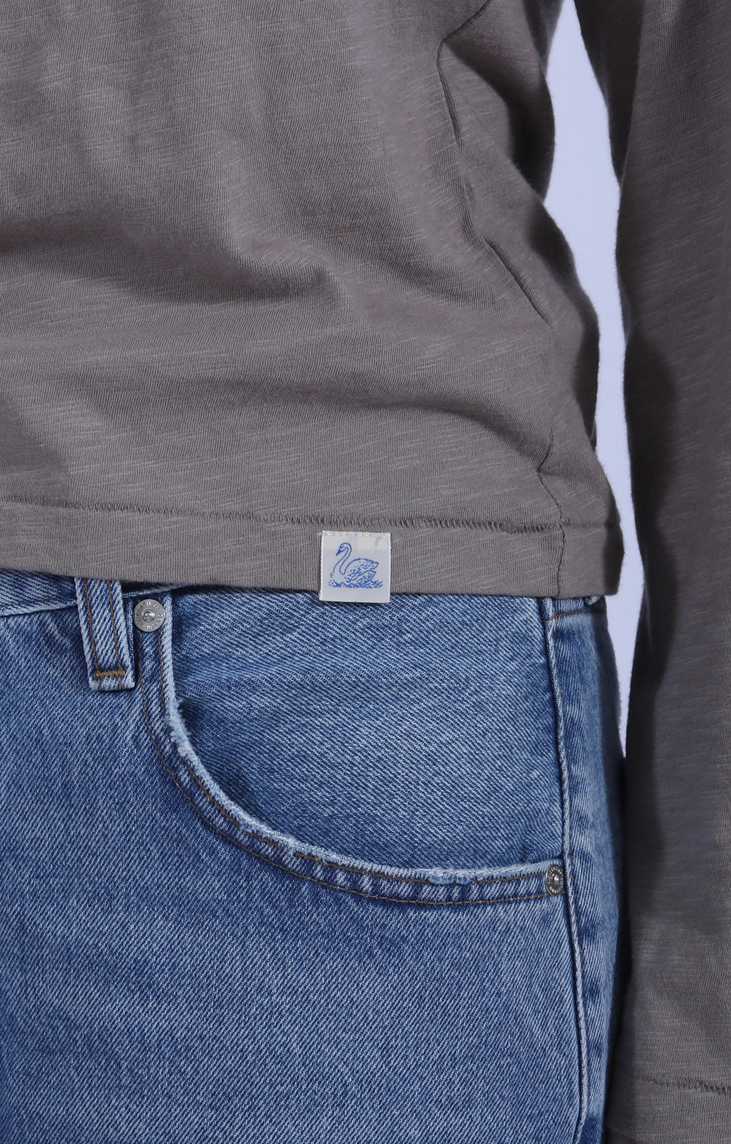 Slub Pima Long Sleeve Faded Grain