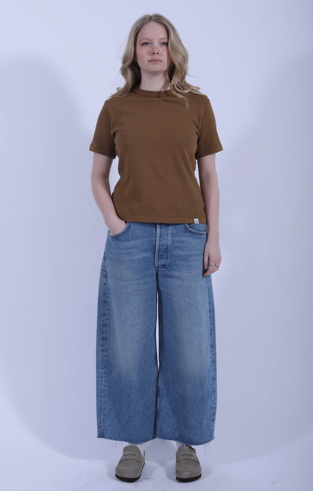 Supple Authentic T-Shirt Dusted Khaki