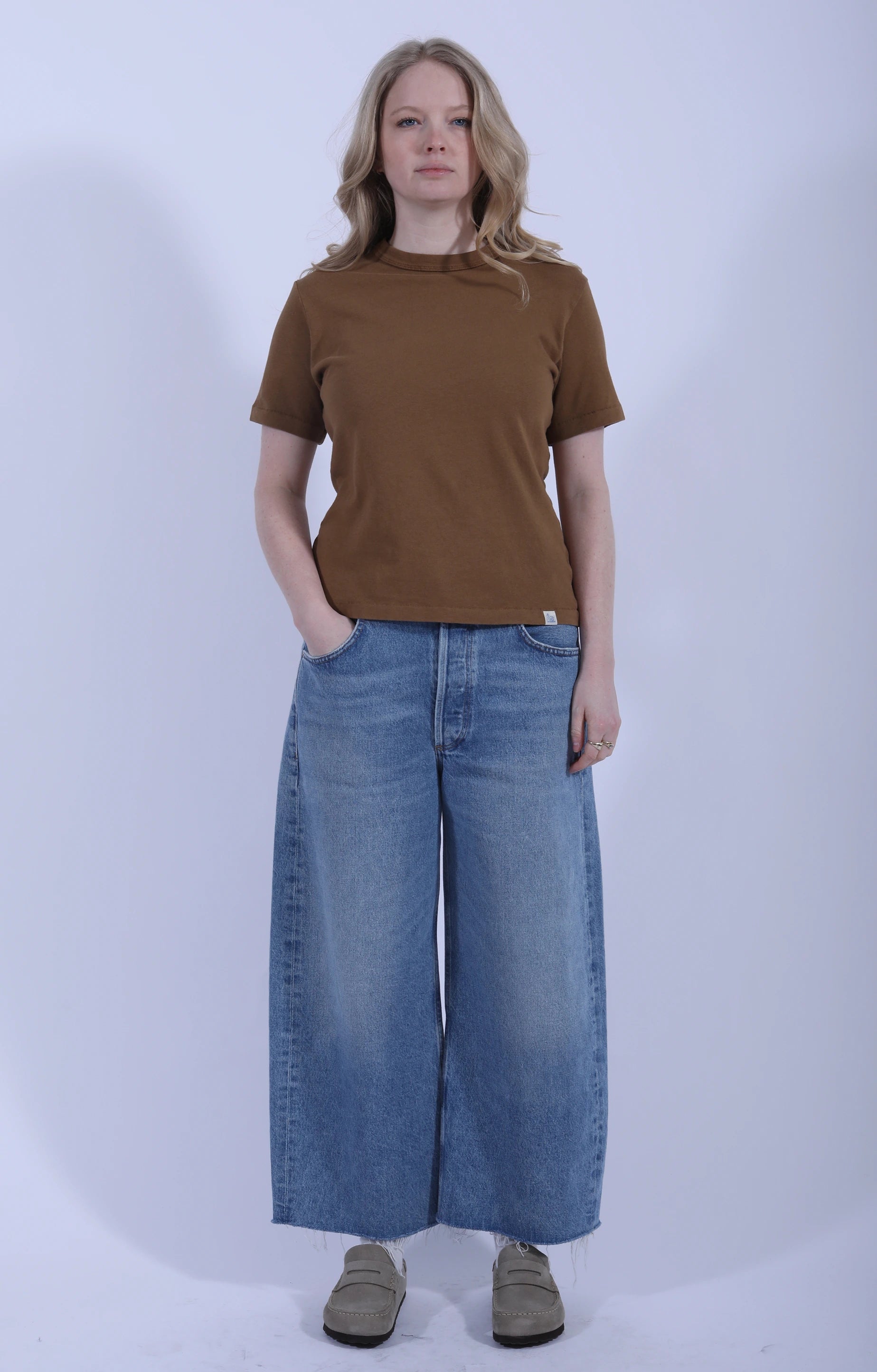 Supple Authentic T-Shirt Dusted Khaki