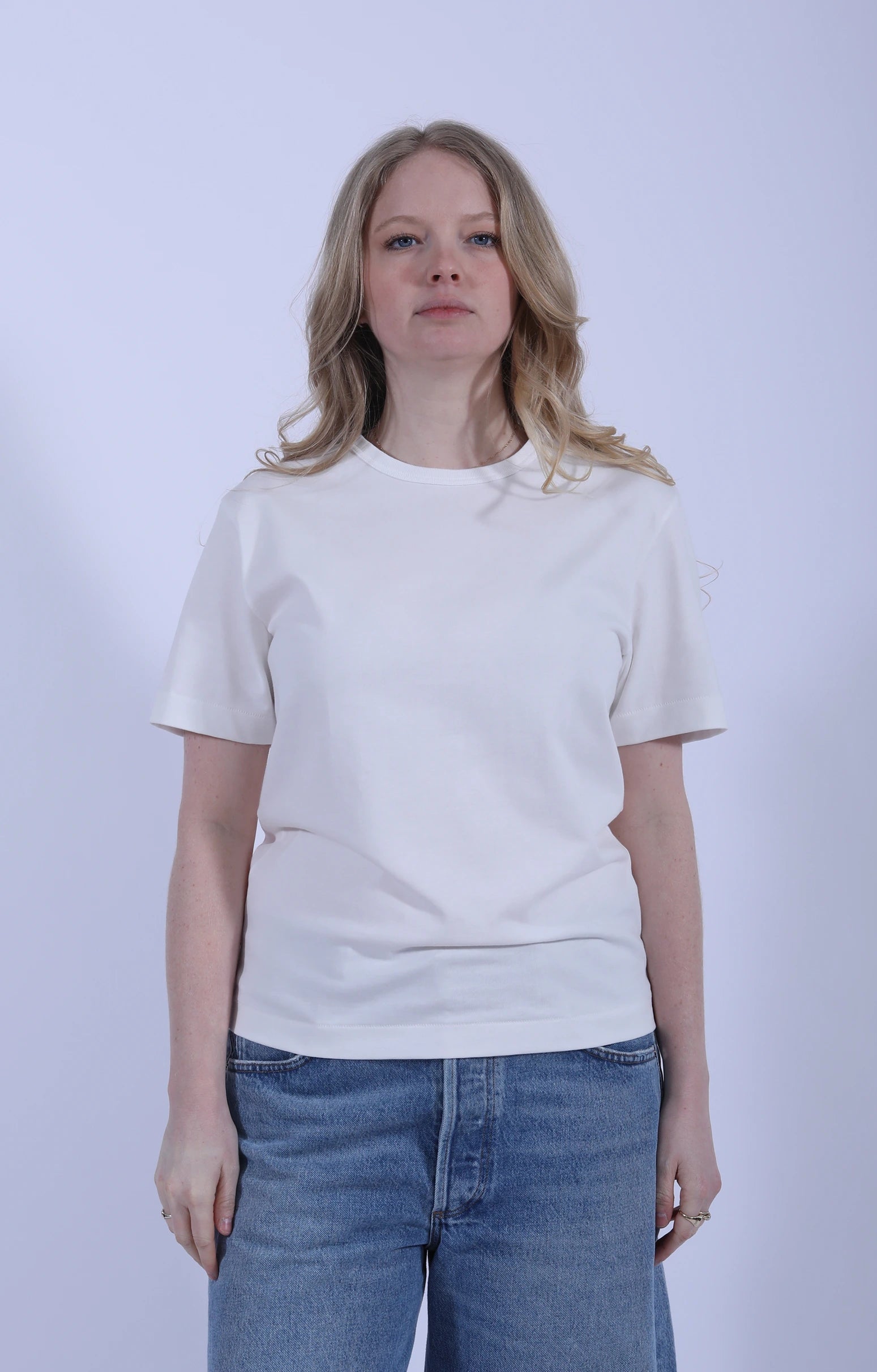 Cropped Classic Fit T-Shirt White