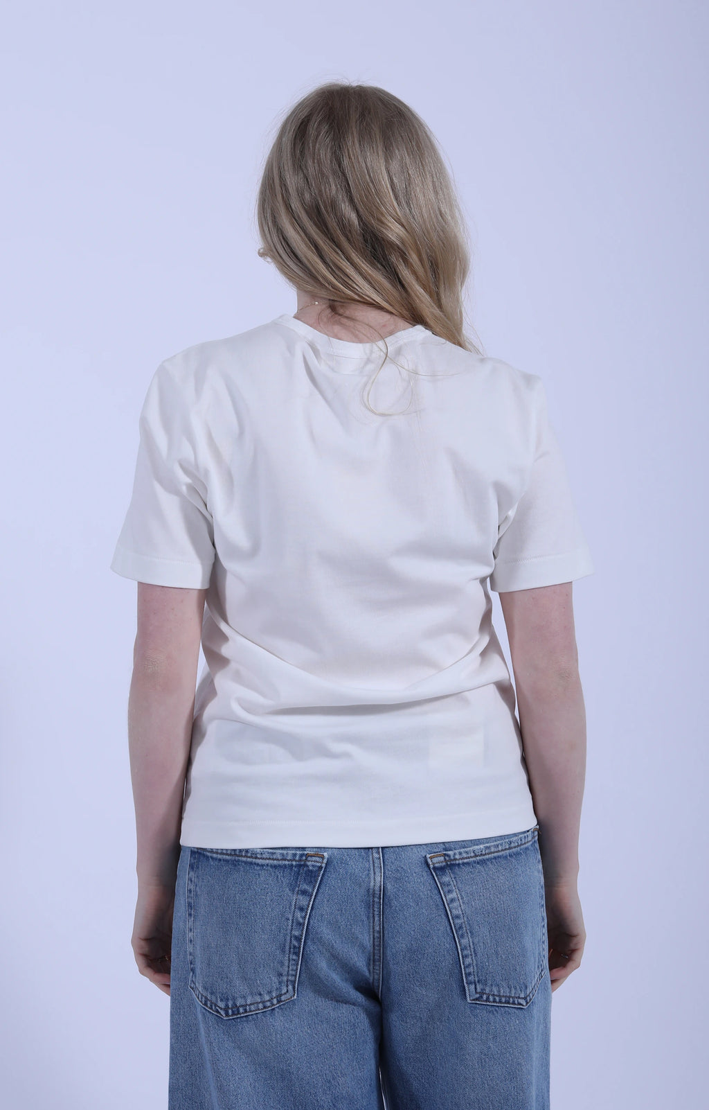 Cropped Classic Fit T-Shirt White