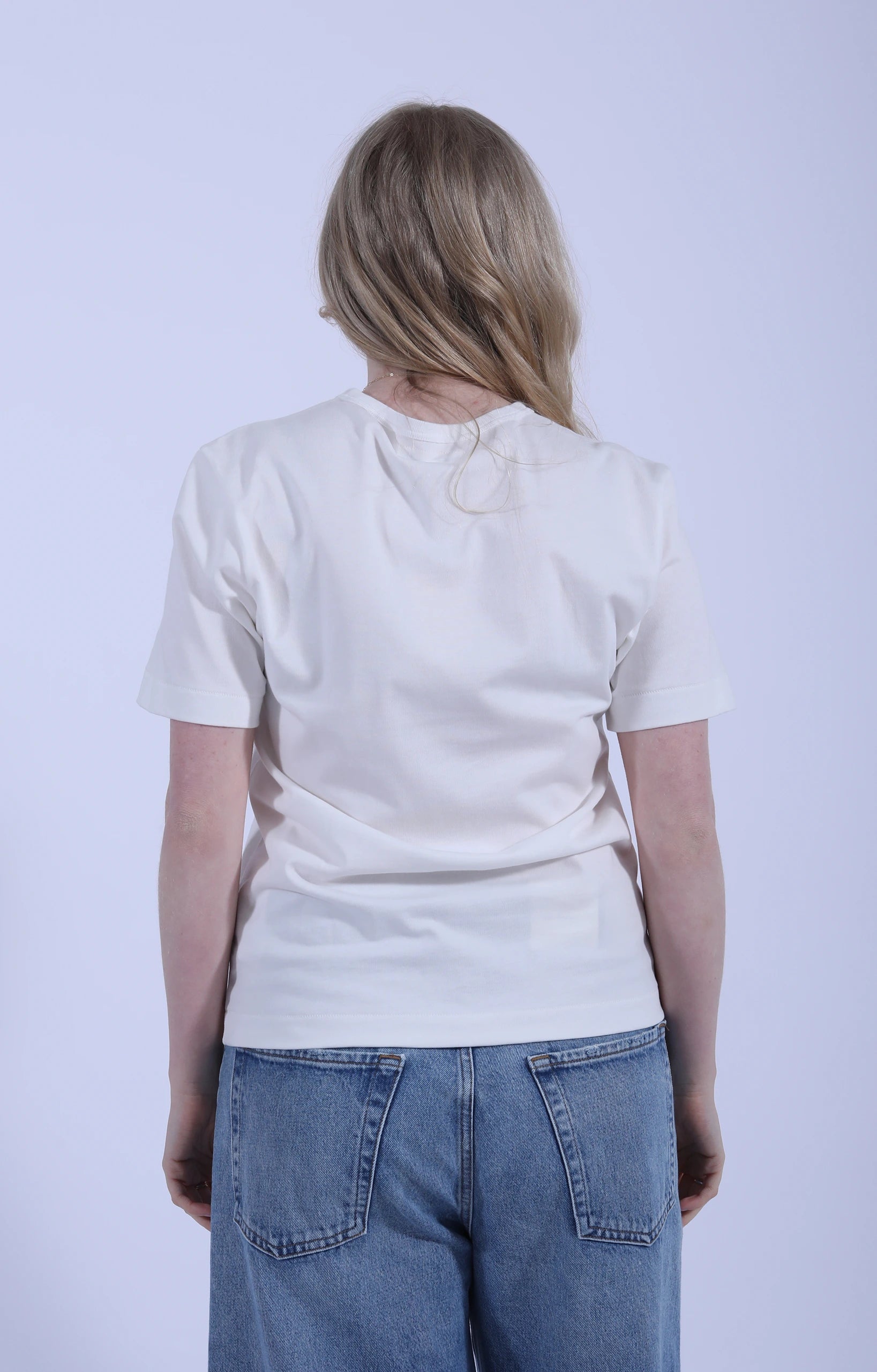 Cropped Classic Fit T-Shirt White