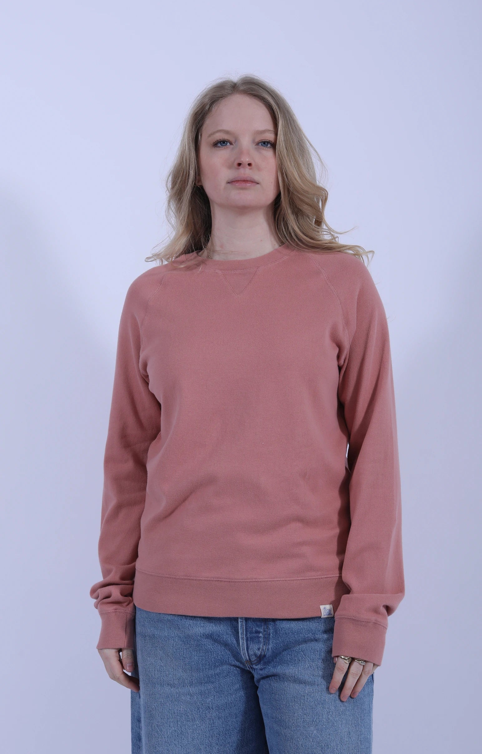 Relaxed Raglan Sweatshirt Rosewood