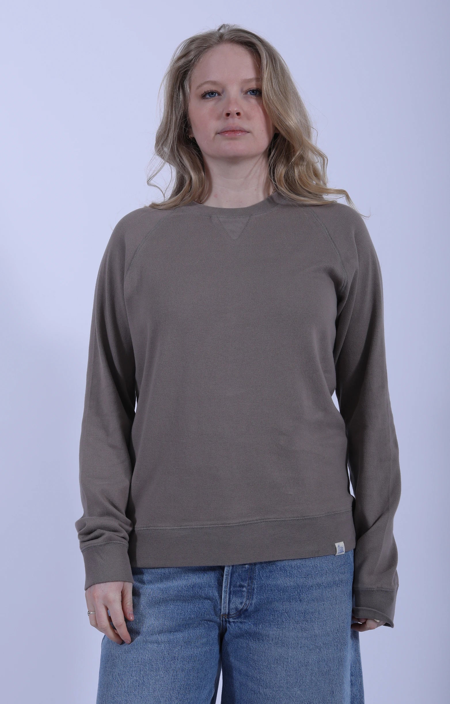 Relaxed Raglan Sweatshirt Faded Grain